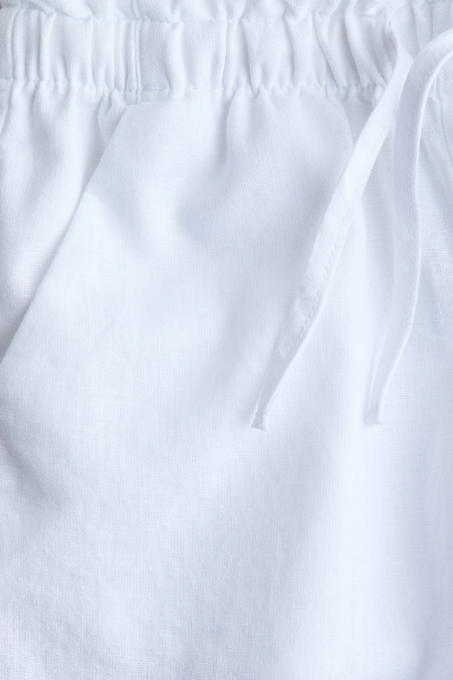 Linen-blend trousers - White/Beige - 2