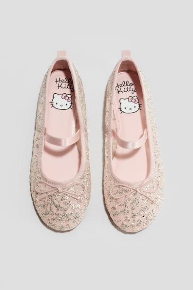 グリッターバレエシューズ