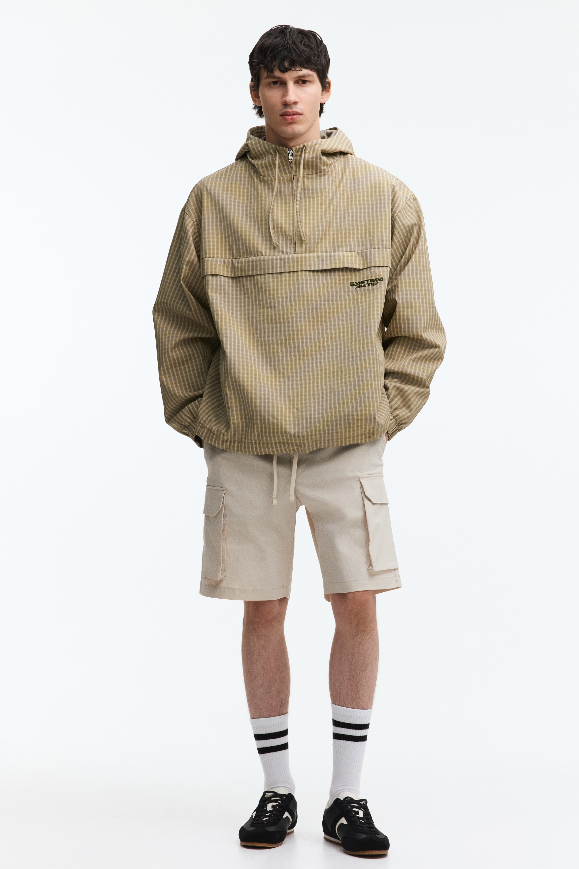 Regular-Fit Cargo Shorts - Light beige/Dark gray/Brown