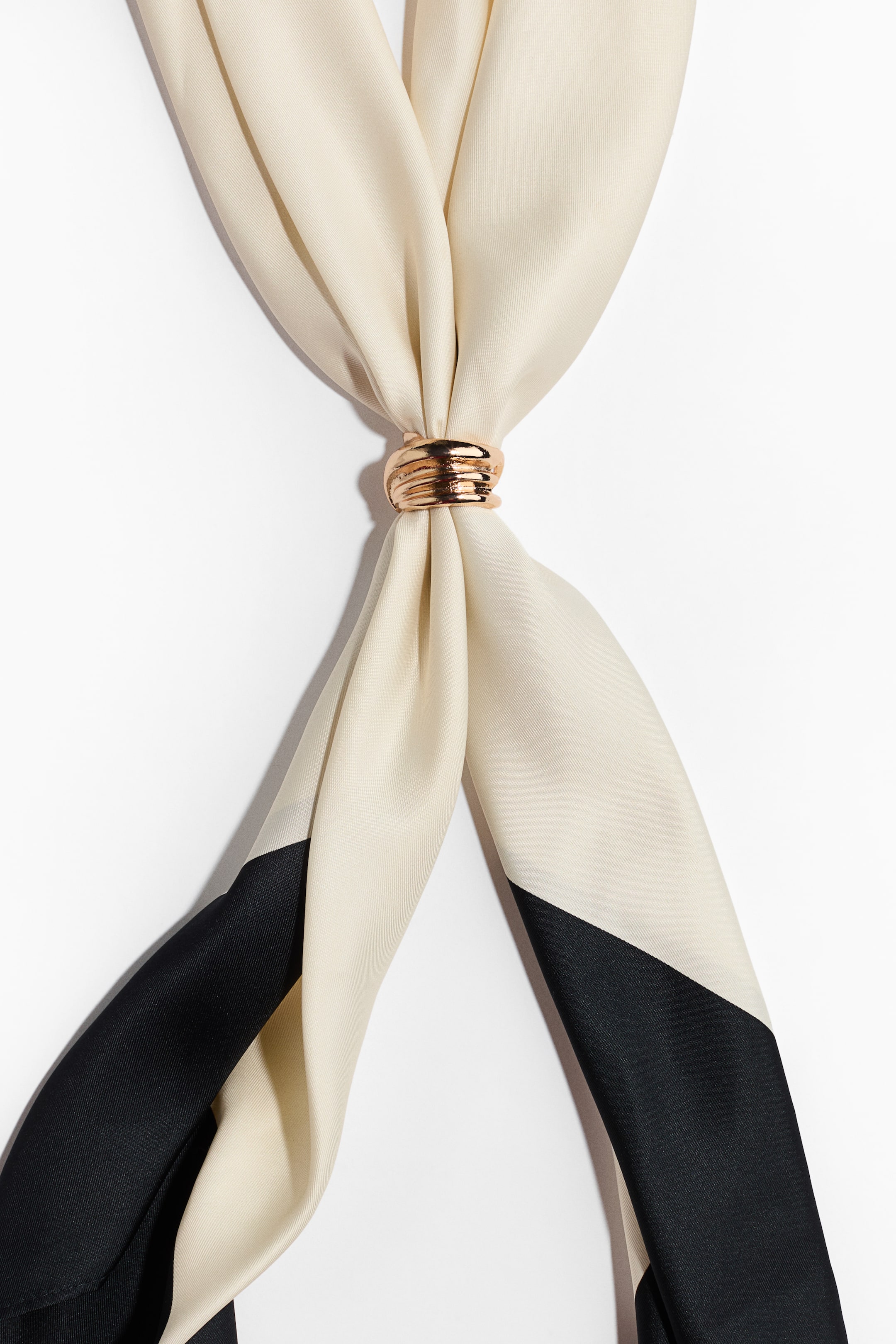 Metal-Detail Neck Scarf