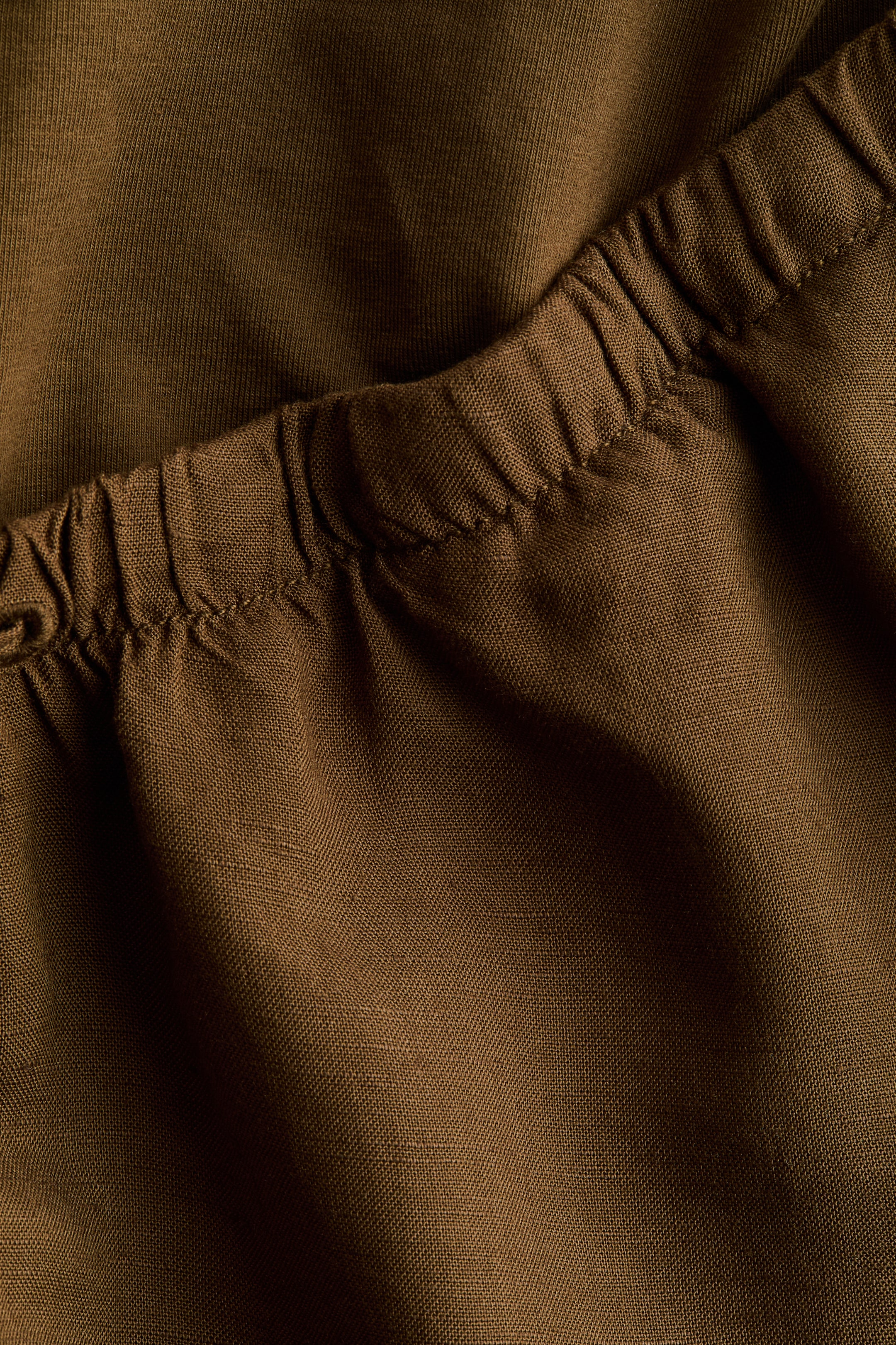 Женские шорты H&M MAMA Linen-Blend Shorts — фото 3