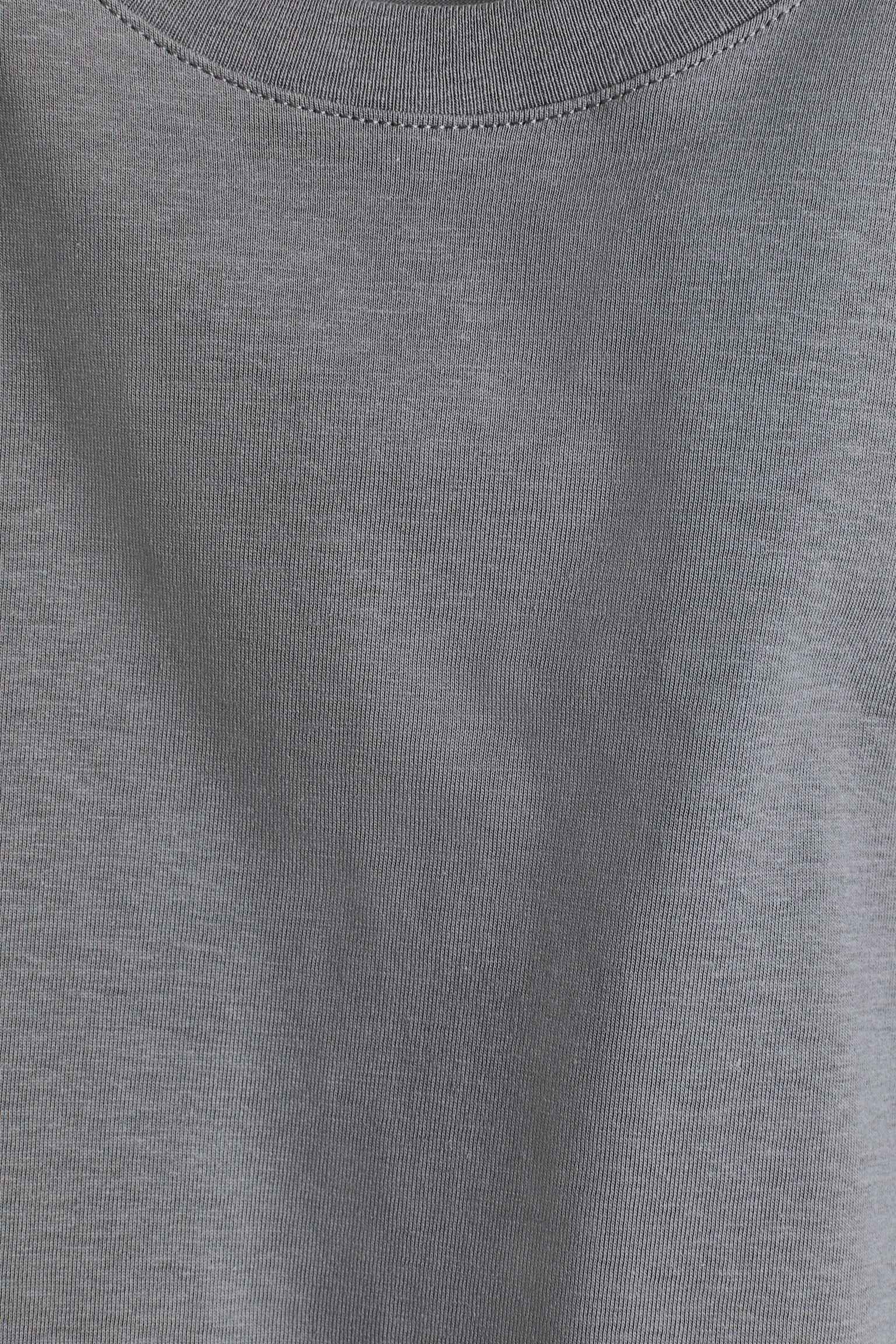 Cotton T-shirt - Grey/White/Black/Light beige marl/Light dusty green/Bright blue/Beige marl/Dusty green - 2