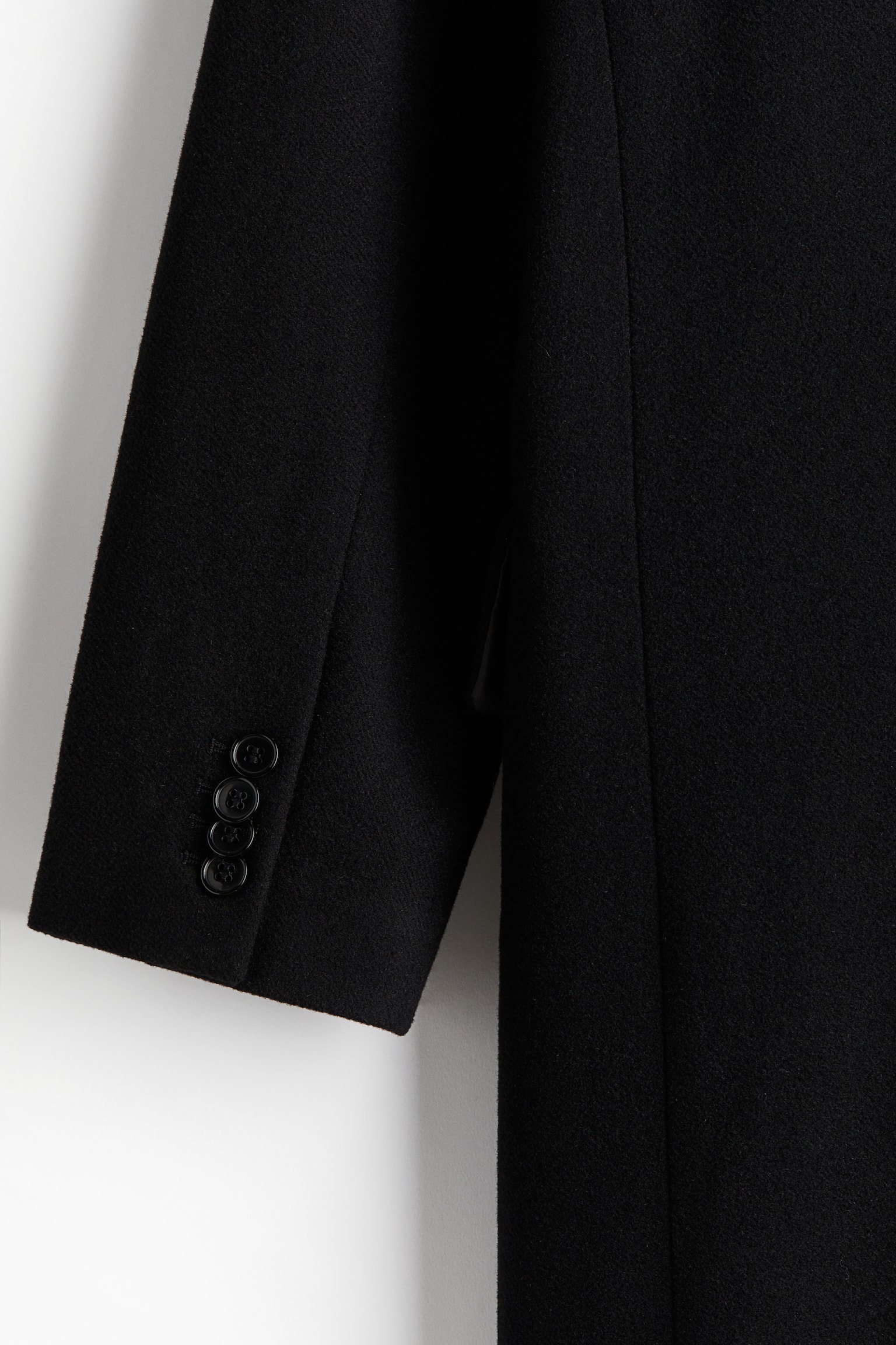 Wool-blend coat - Black/Navy blue/Grey marl - 4