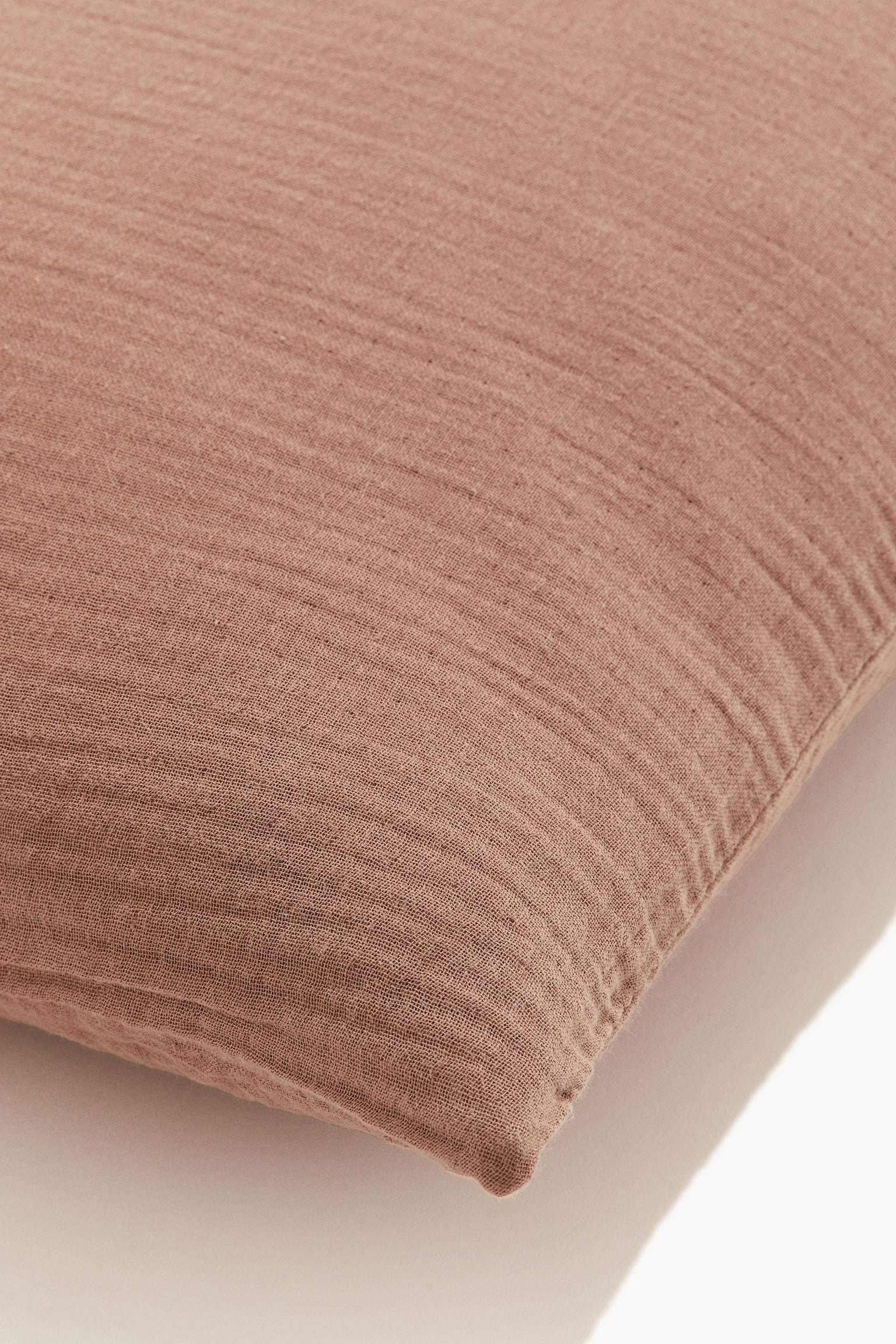 Cotton muslin pillowcase - Light brown/Light beige/White/Anthracite grey/Light mole - 3