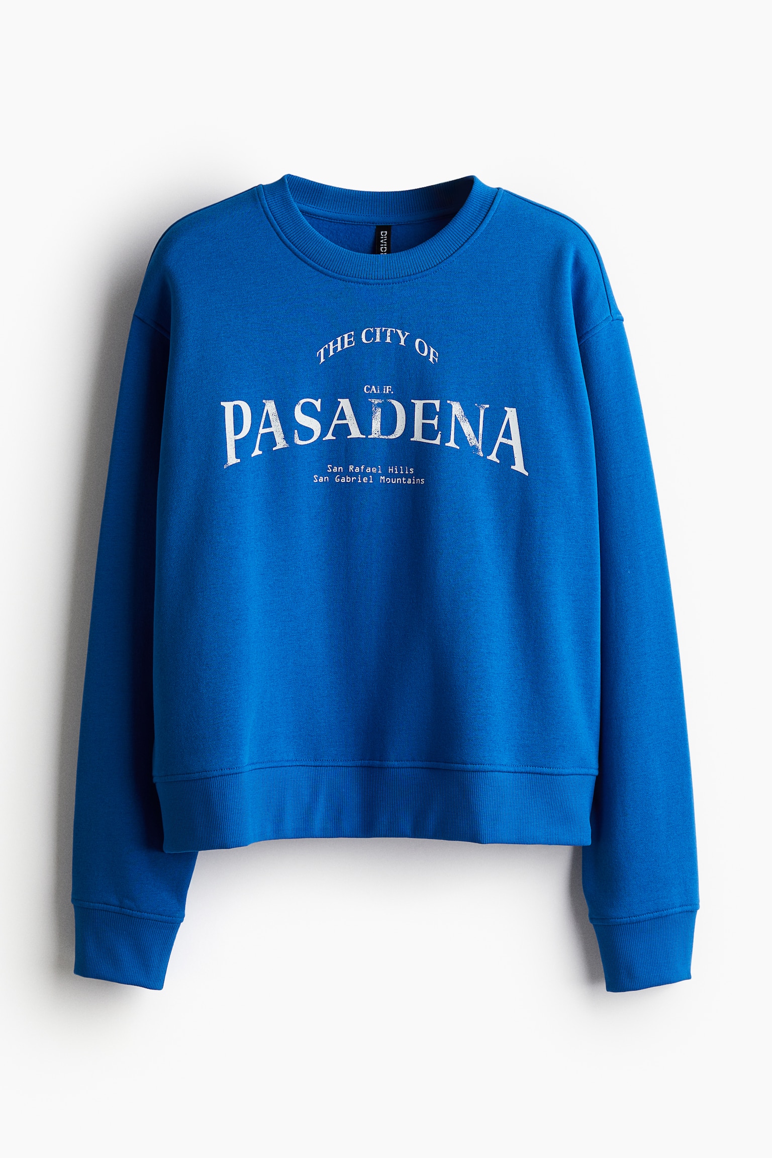 디자인 오버사이즈 스웨트셔츠 - 브라이트 블루/Pasadena