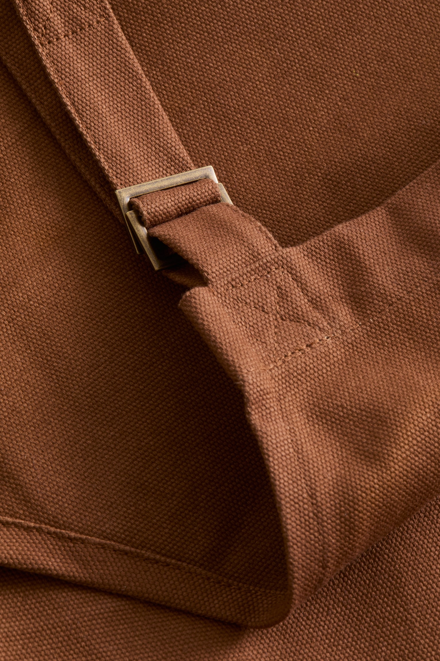 Фартух із бавовняного полотна - Темно-бежевий - 2