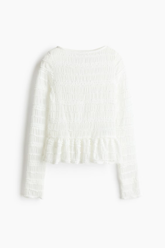 Женские топы H&M Smocked Top