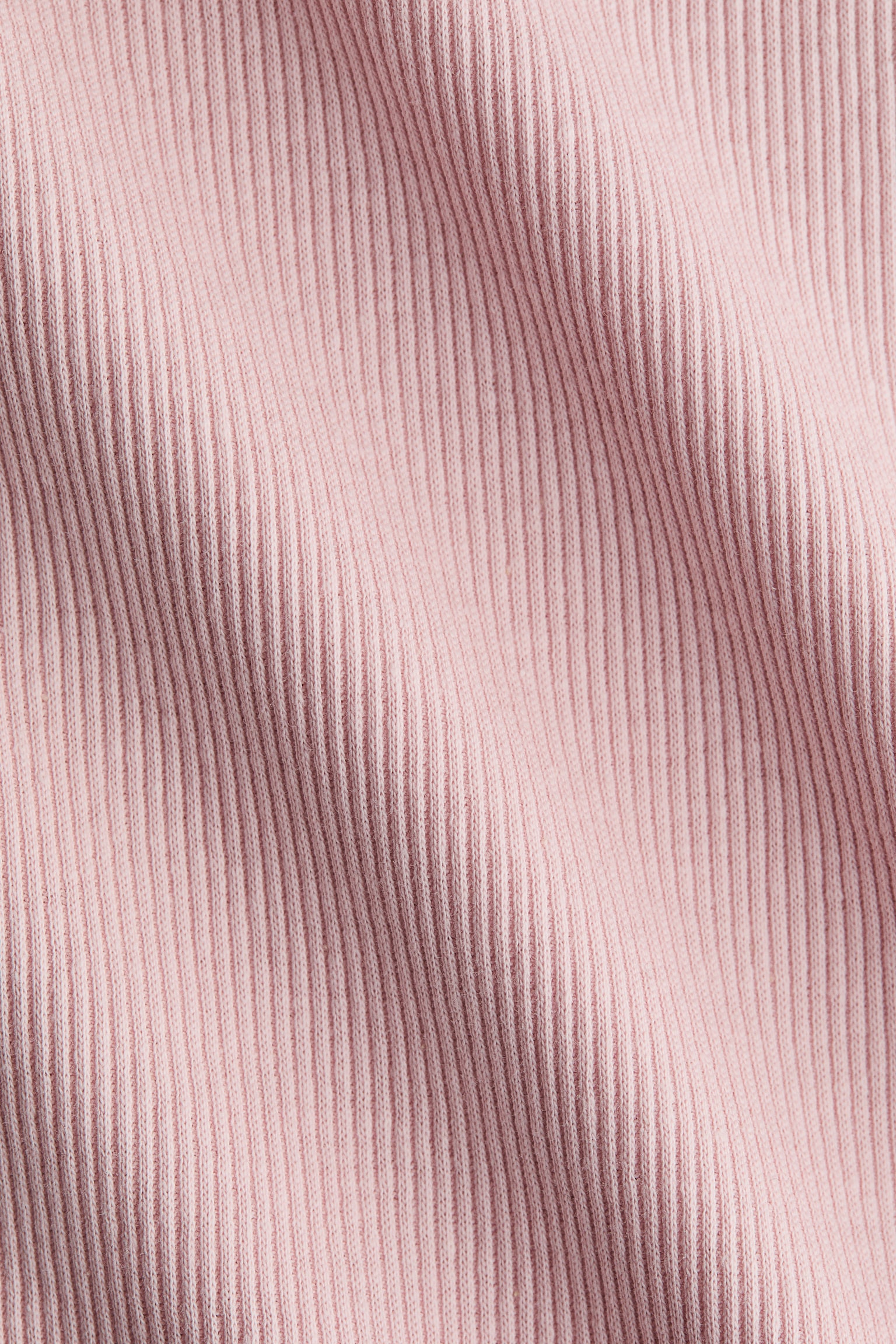 Ribbed cotton vest top - Light pink/Black/White/White/Striped - 2