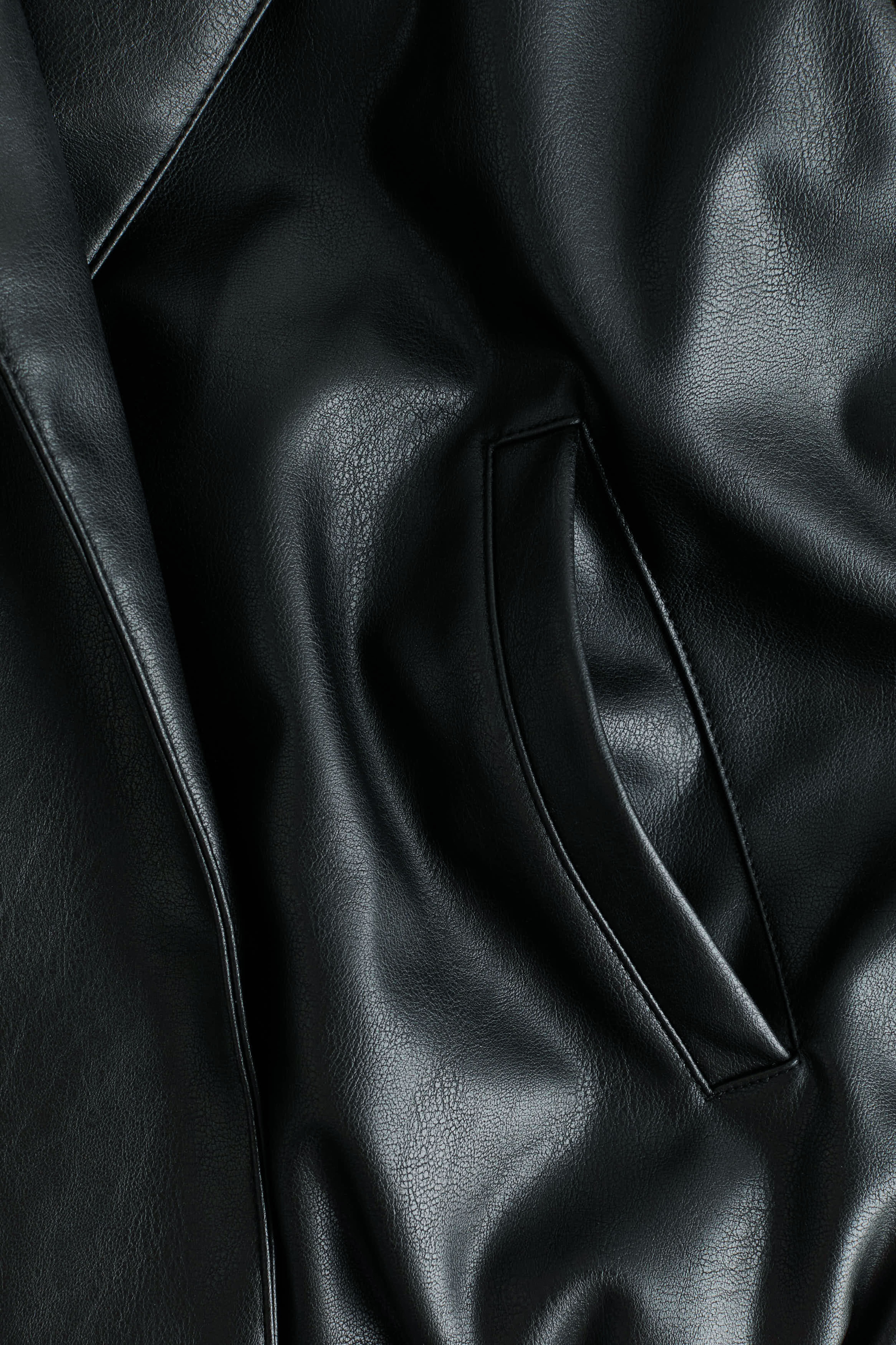 Coated Shawl-Collar Jacket