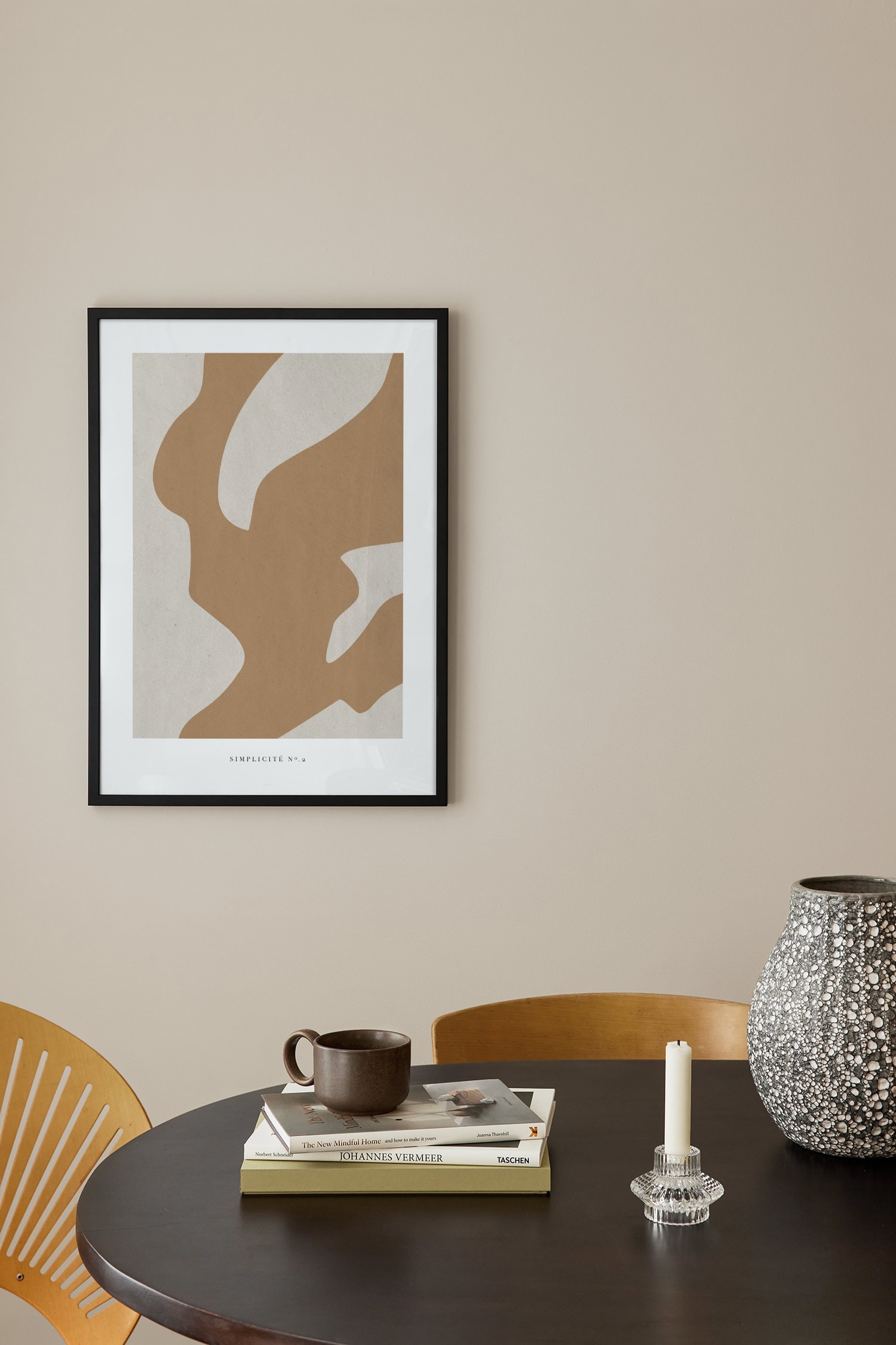 Simplicité No.2 Poster - Castanho/bege