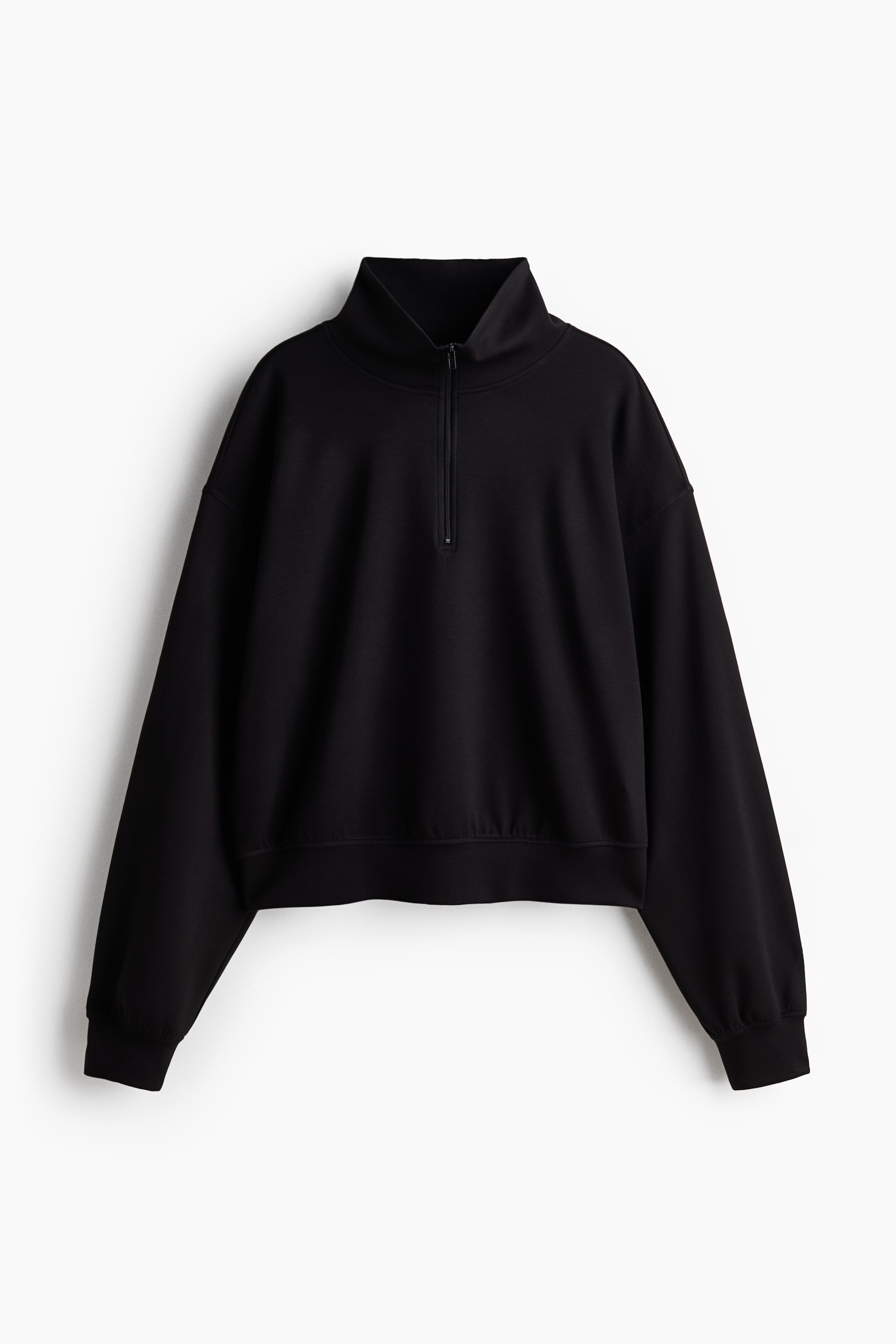 Viscose-Blend Half-Zip Sweatshirt