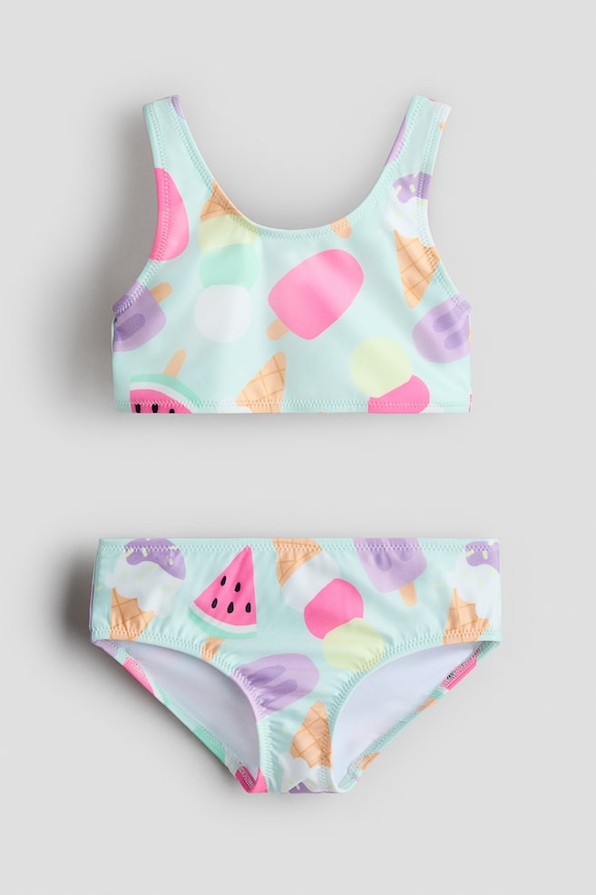 Printed bikini - Light turquoise/Ice cream/Pink/Striped - 1