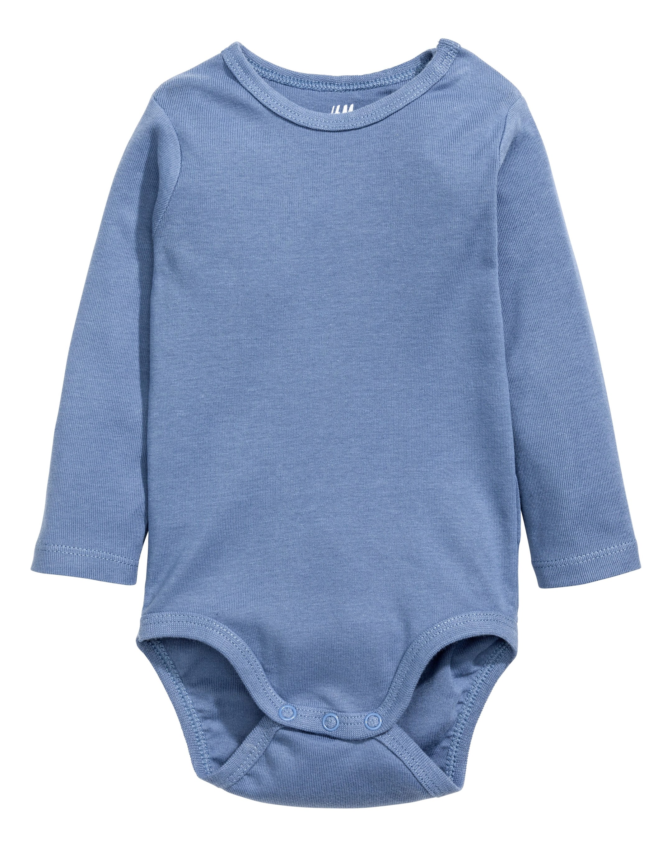 View larger image: 2-pack long-sleeved bodysuits - Dark blue/Cars - Kids | H&M GB 3