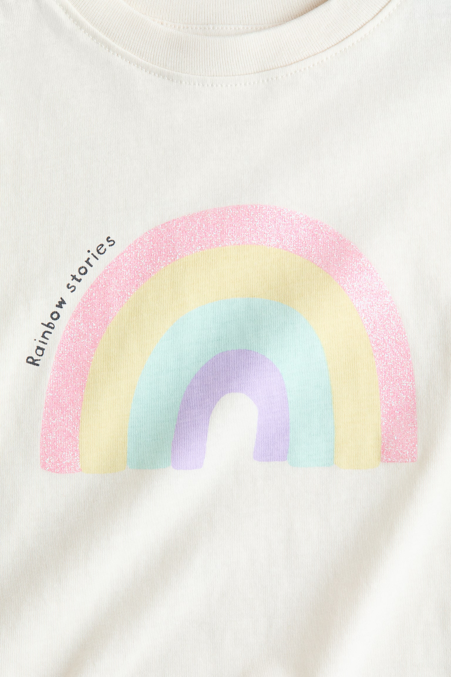 Printed T-shirt - Cream/Rainbow/Light beige/Ballerinas/Light blue/Paris/Light green/Ma Chérie/Light pink/Unicorn/Light pink/Cherries - 2