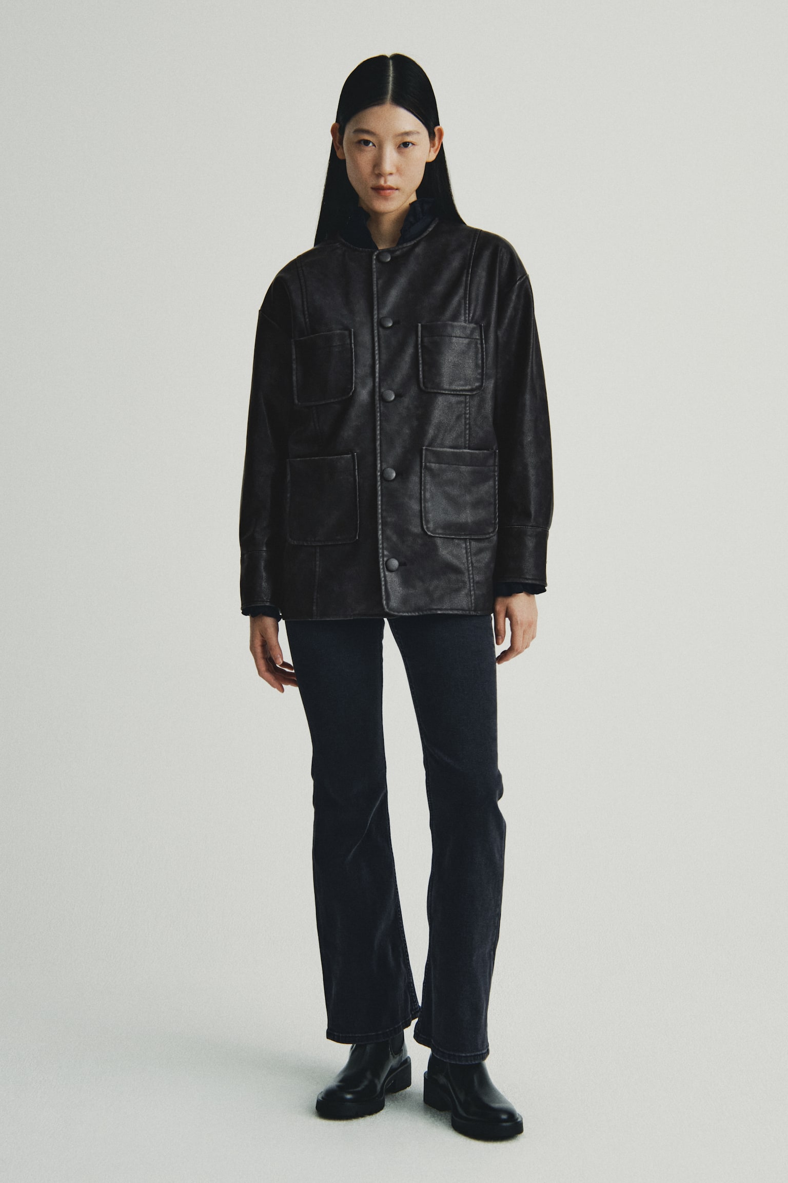 コーティングジャケット - ブラック - 1