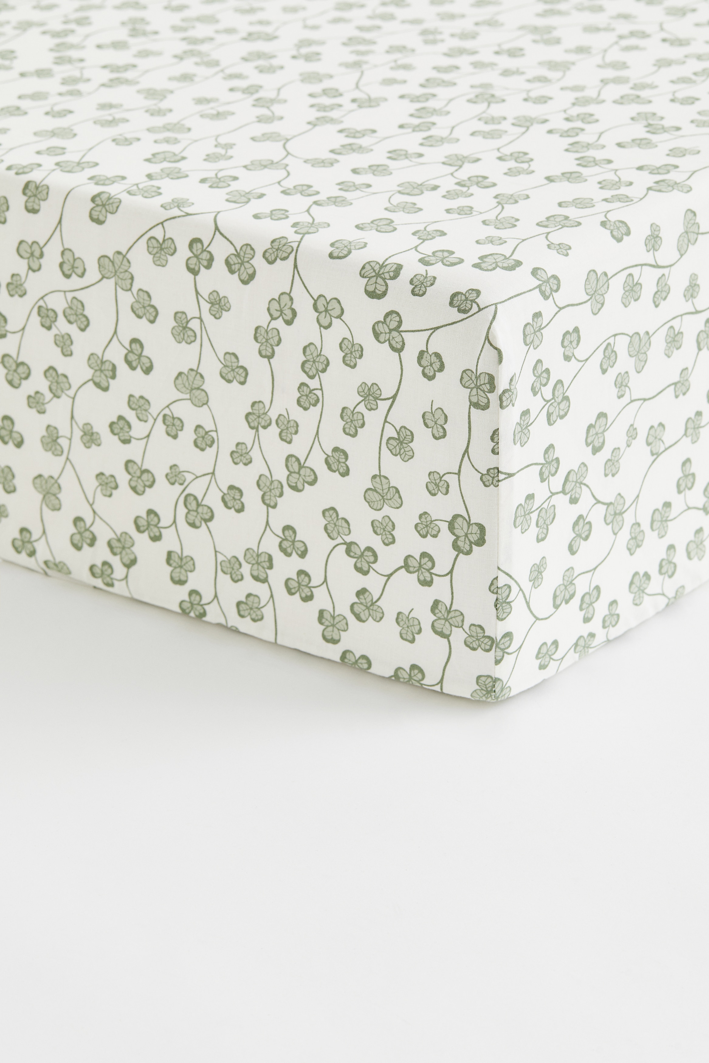 Patterned Cotton Fitted Sheet