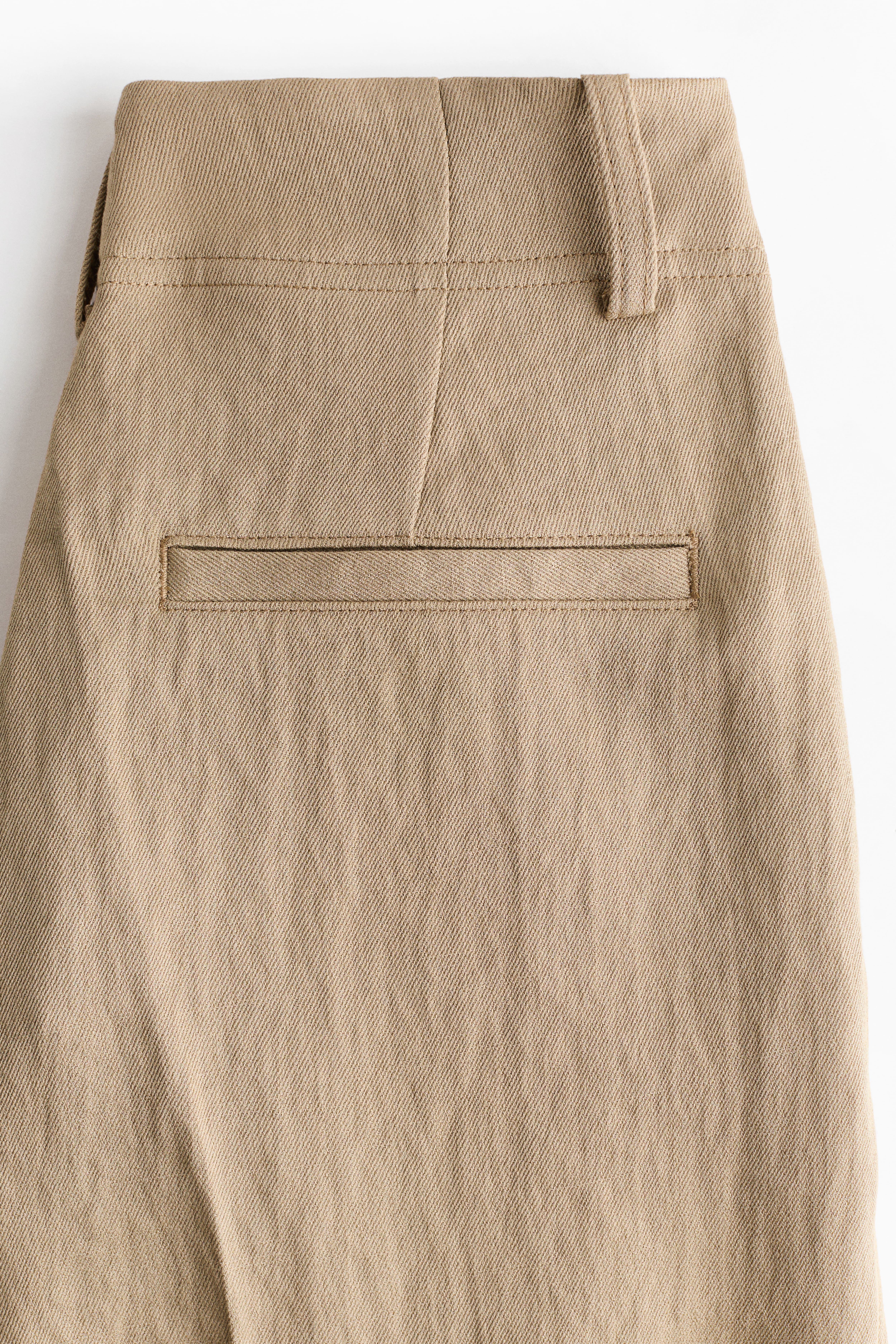 Ankle-Length Twill Pants