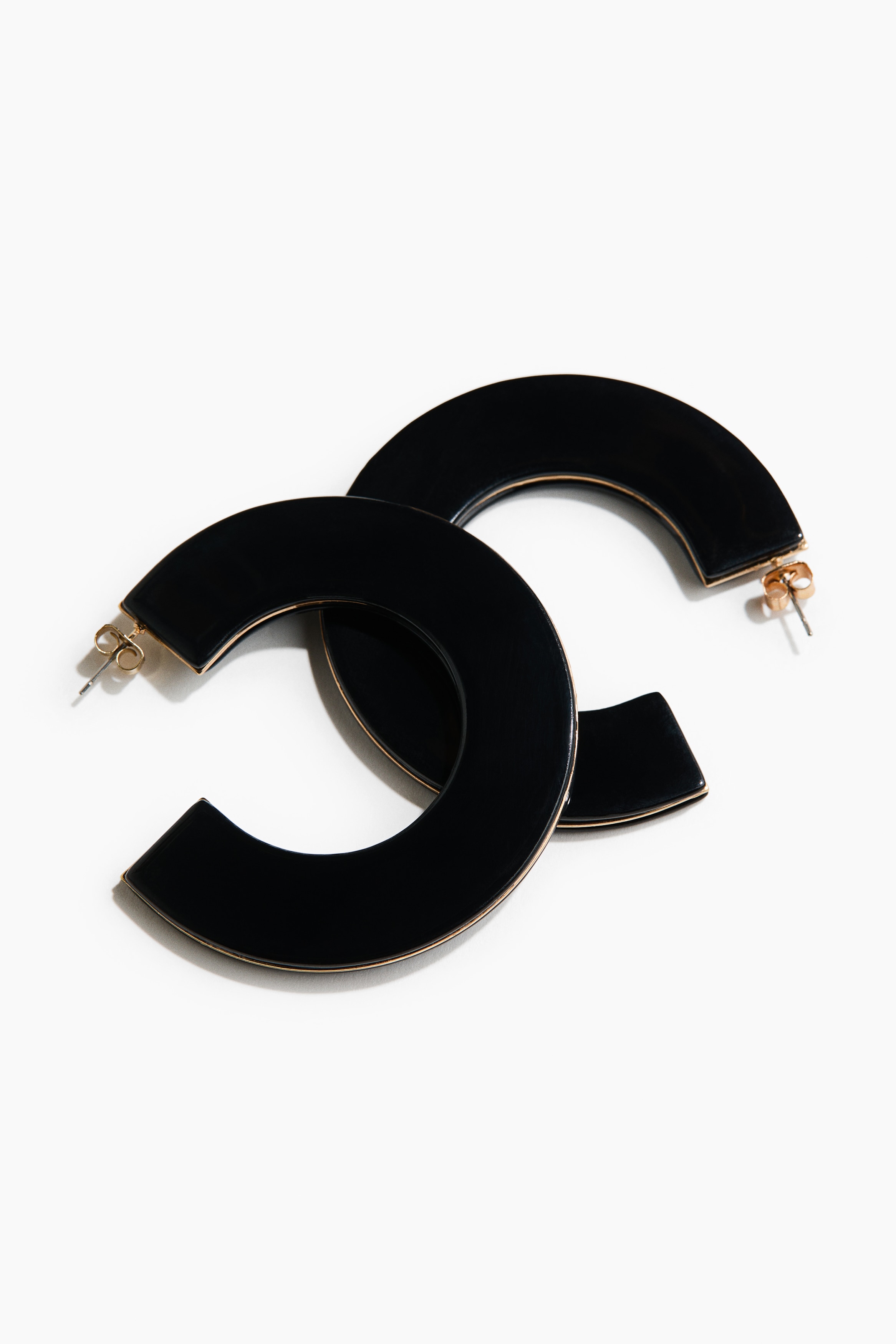 Chunky hoop earrings