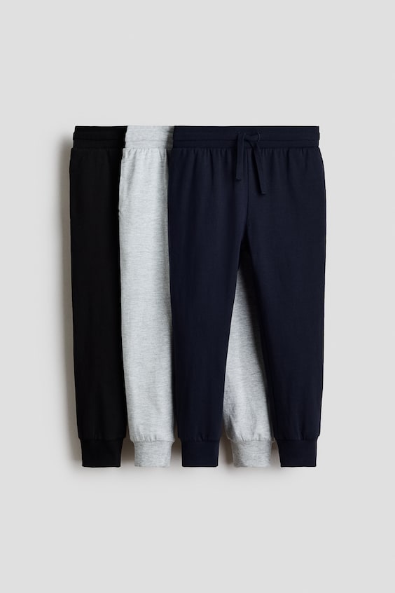 Детские брюки H&M 3-Pack Cotton Joggers
