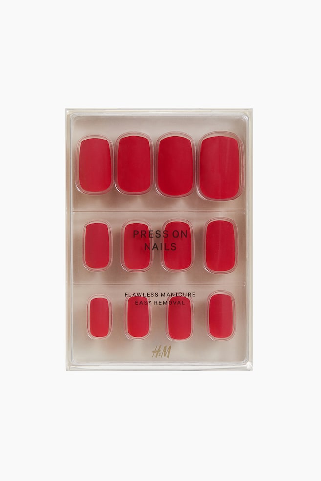 Press-on nails - Firecracker/Blue Jean Babe/Pink French Tip/Violet Whisper/Light Pink/Pink Ombre/Red/Tickled Pink/Memories/Midnight Berry/Minted Lemonade - 1