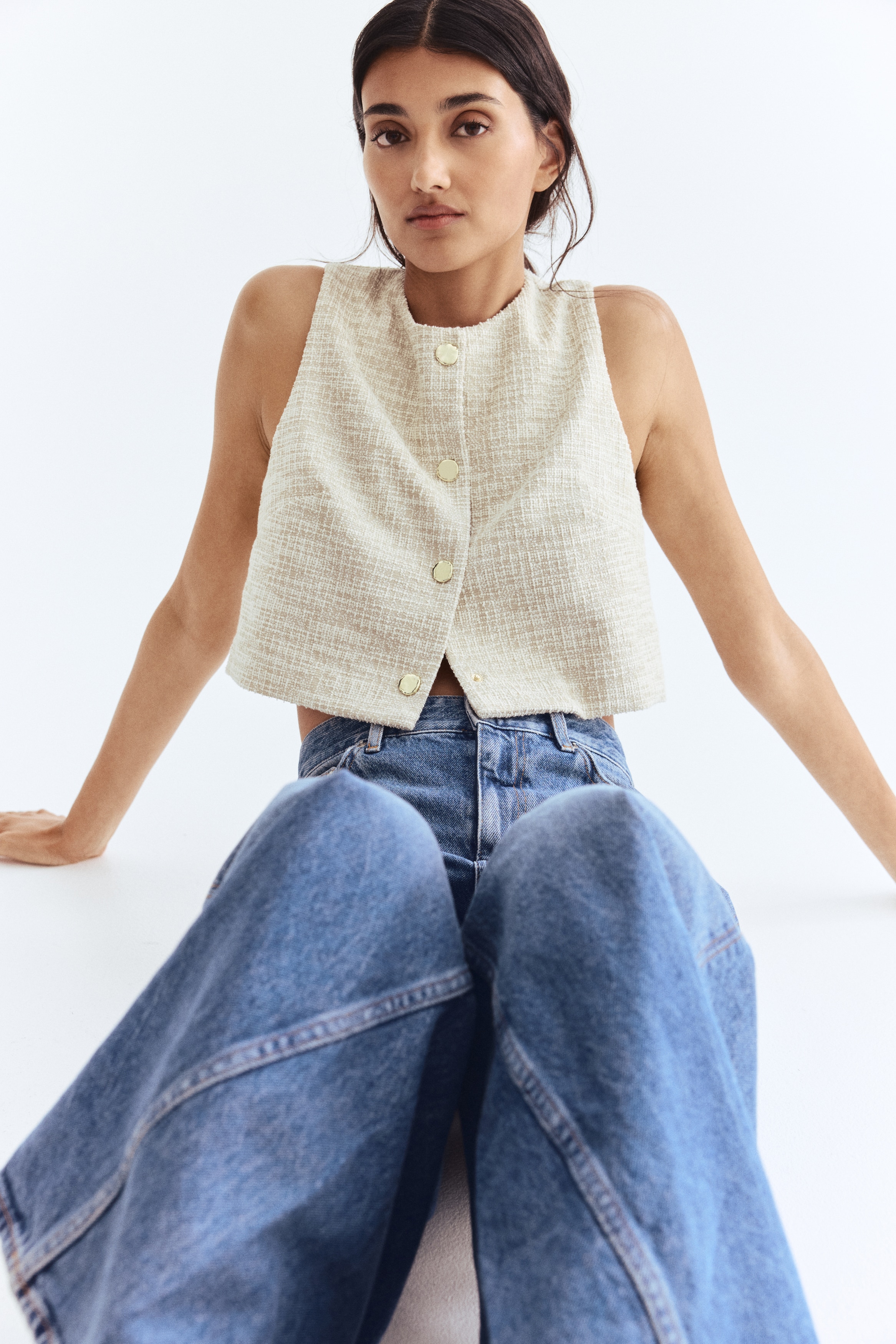 Textured jersey waistcoat from H&M - $35.99