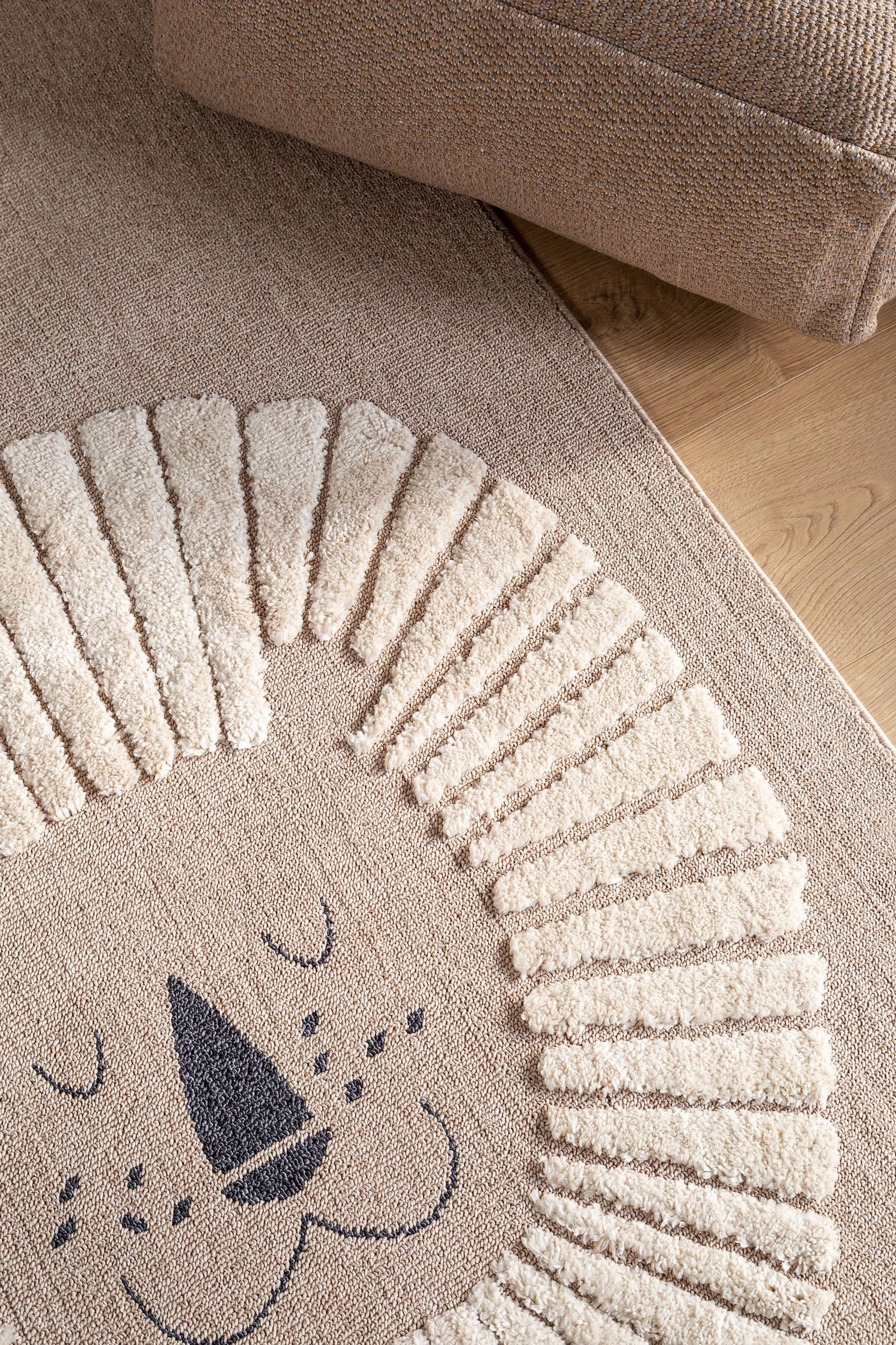 Kinderteppich Momo - Beige/Cream - 4
