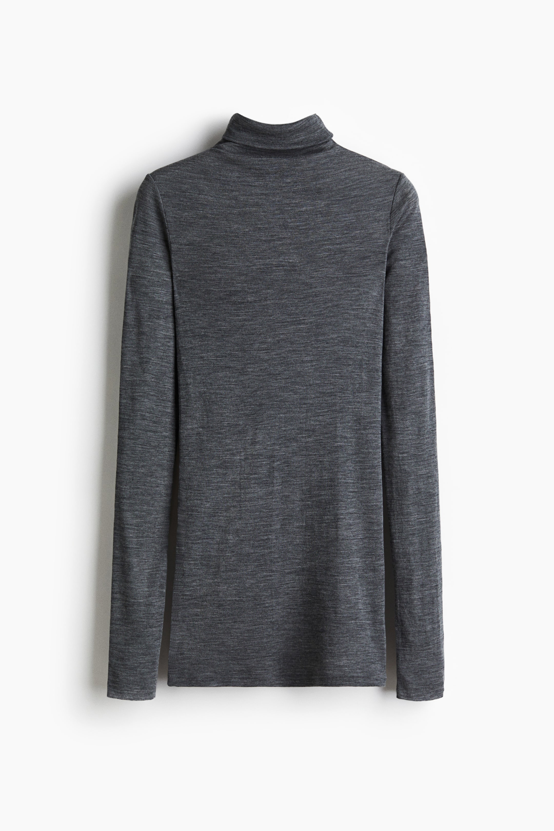 View larger image: Polo-neck wool top - Dark grey marl - Ladies | H&M 6