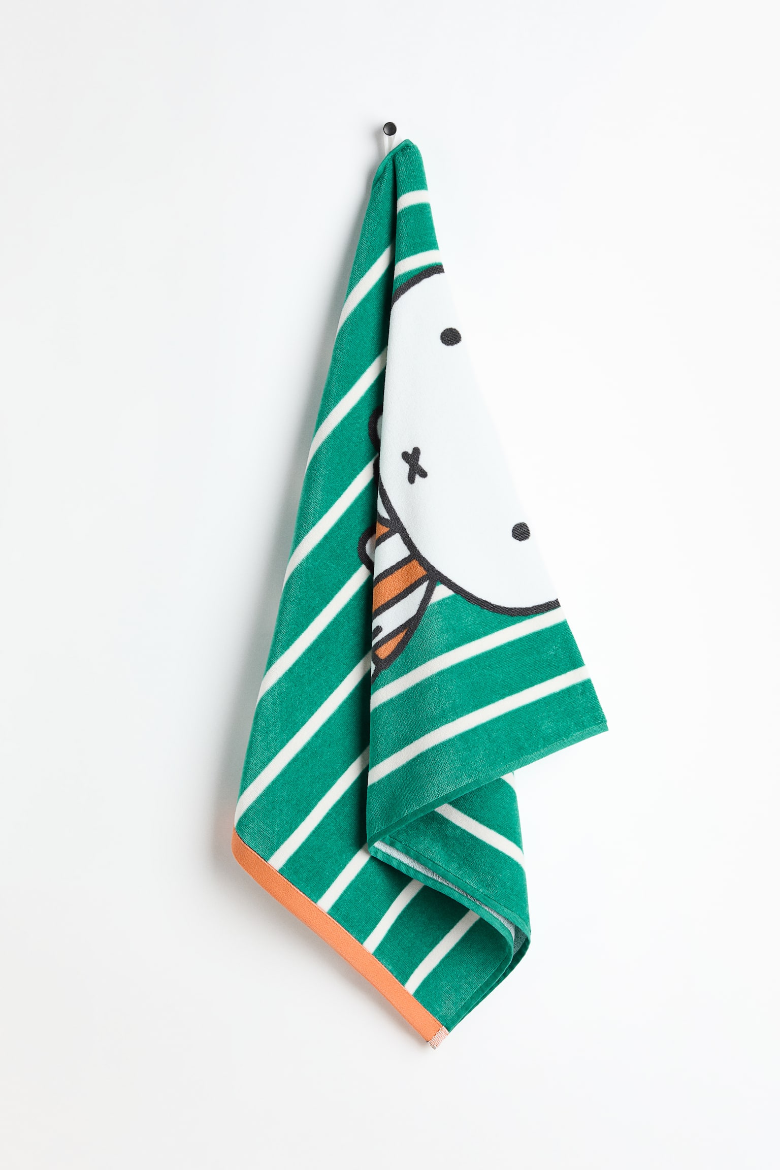 Handduk i frotté med tryck-Mörkgrön/Miffy - 3
