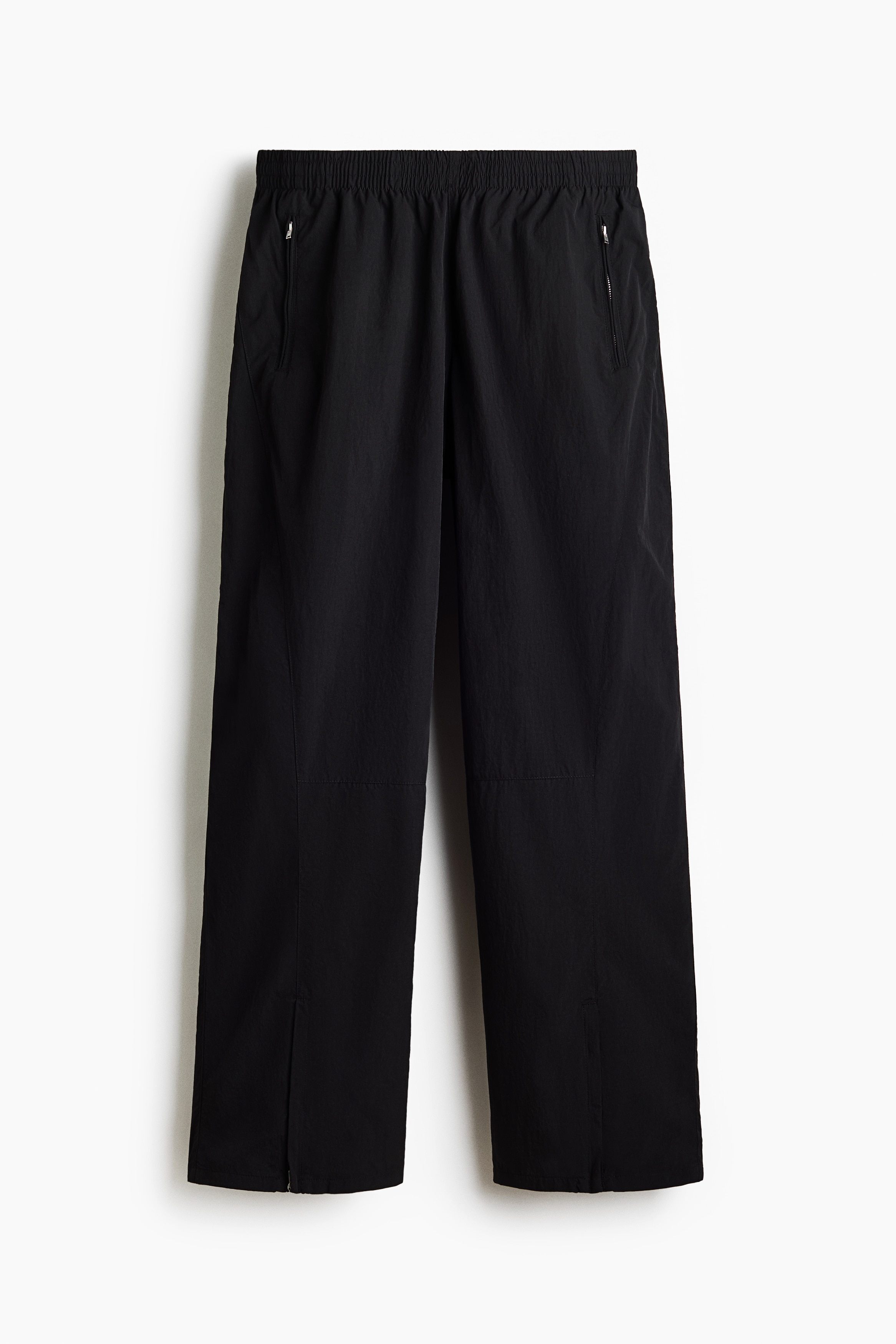 Track Pants aus Nylon in Loose Fit - Schwarz