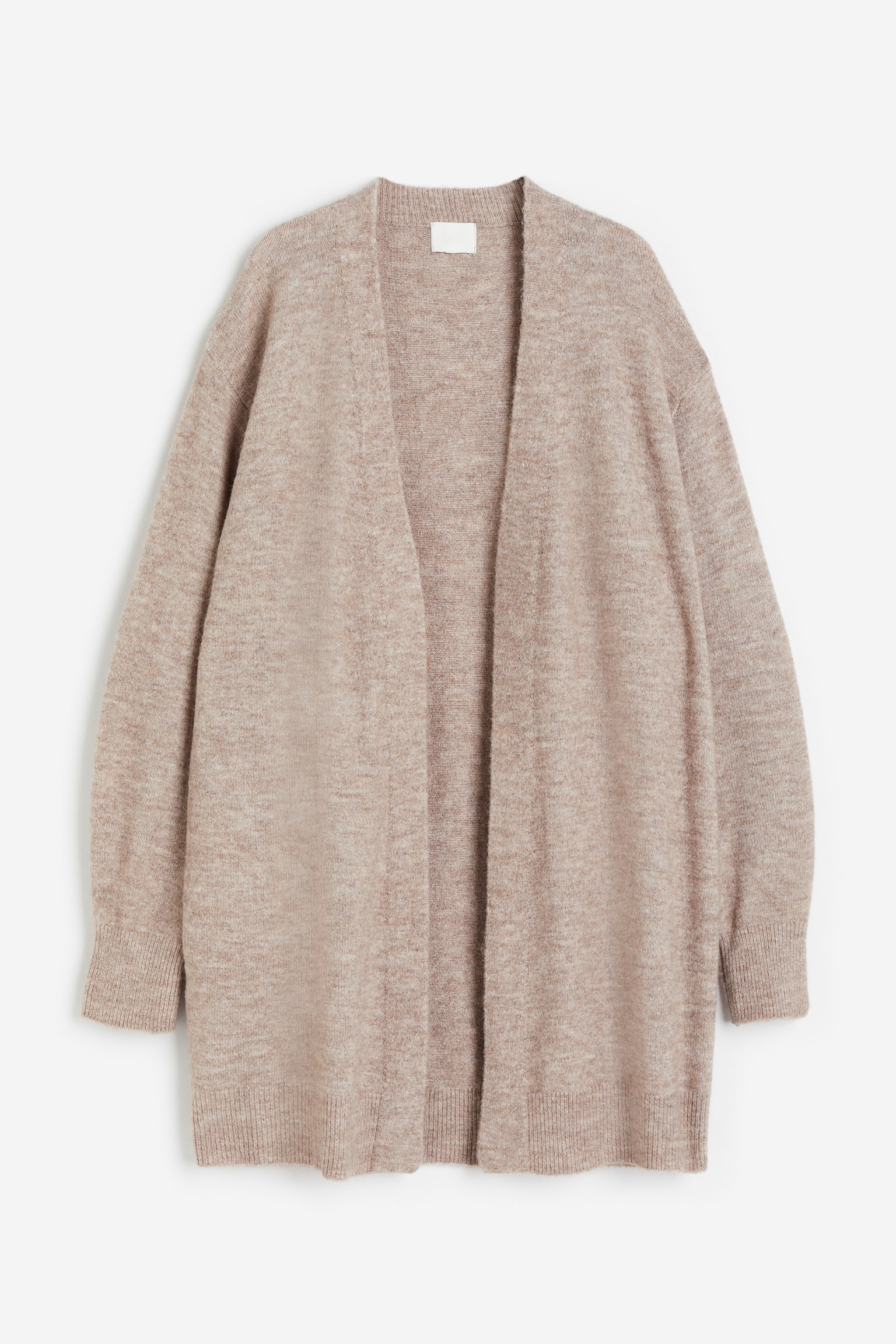 Long Cardigan - Beige marle/Black/Dark mole - 1