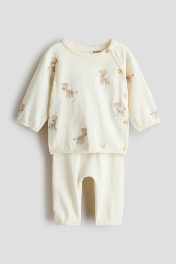 Детские топы H&M 2-Piece Cotton-Knit Set