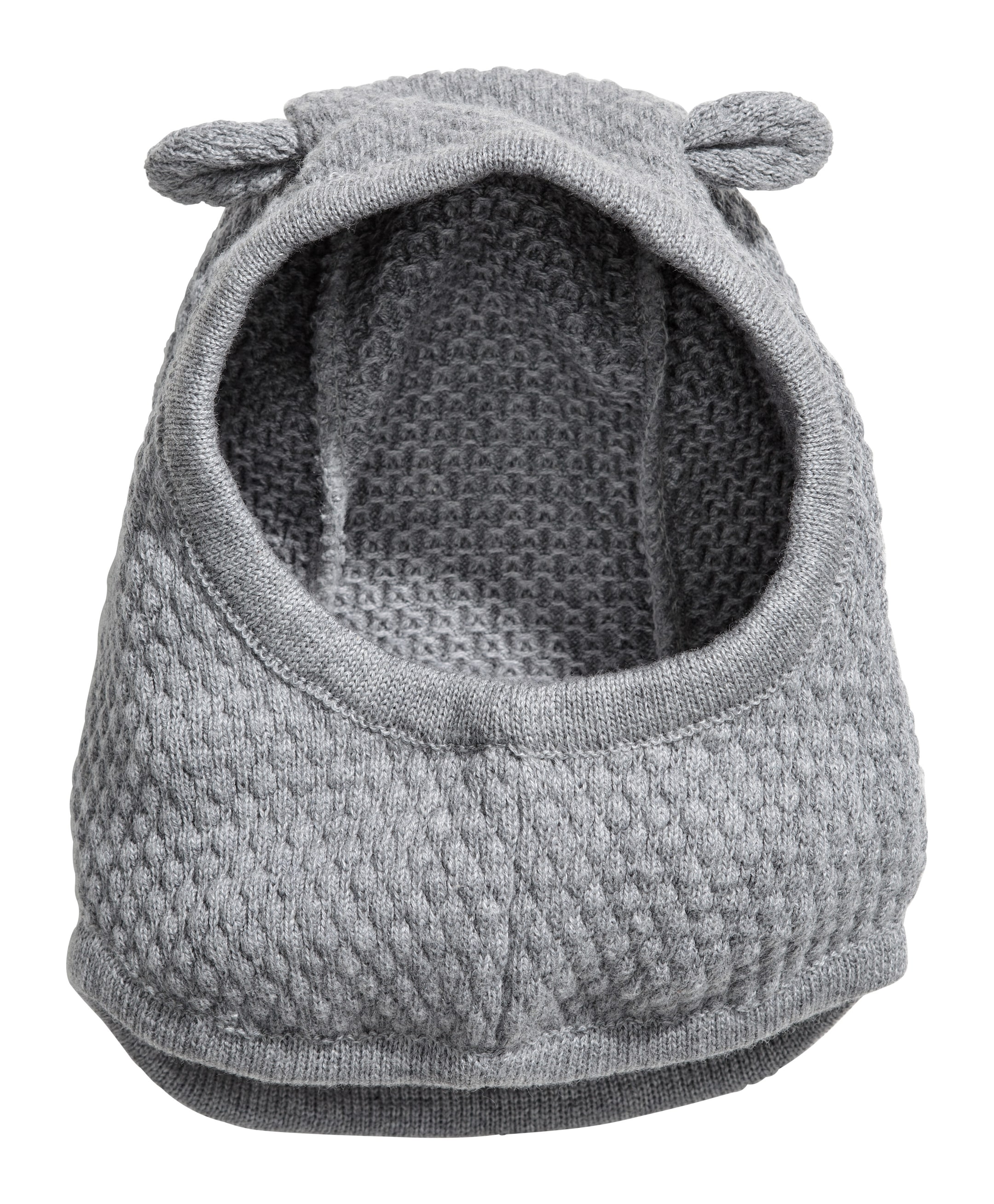 View larger image: Wool-blend balaclava - Grey marl - Kids | H&M IE 1