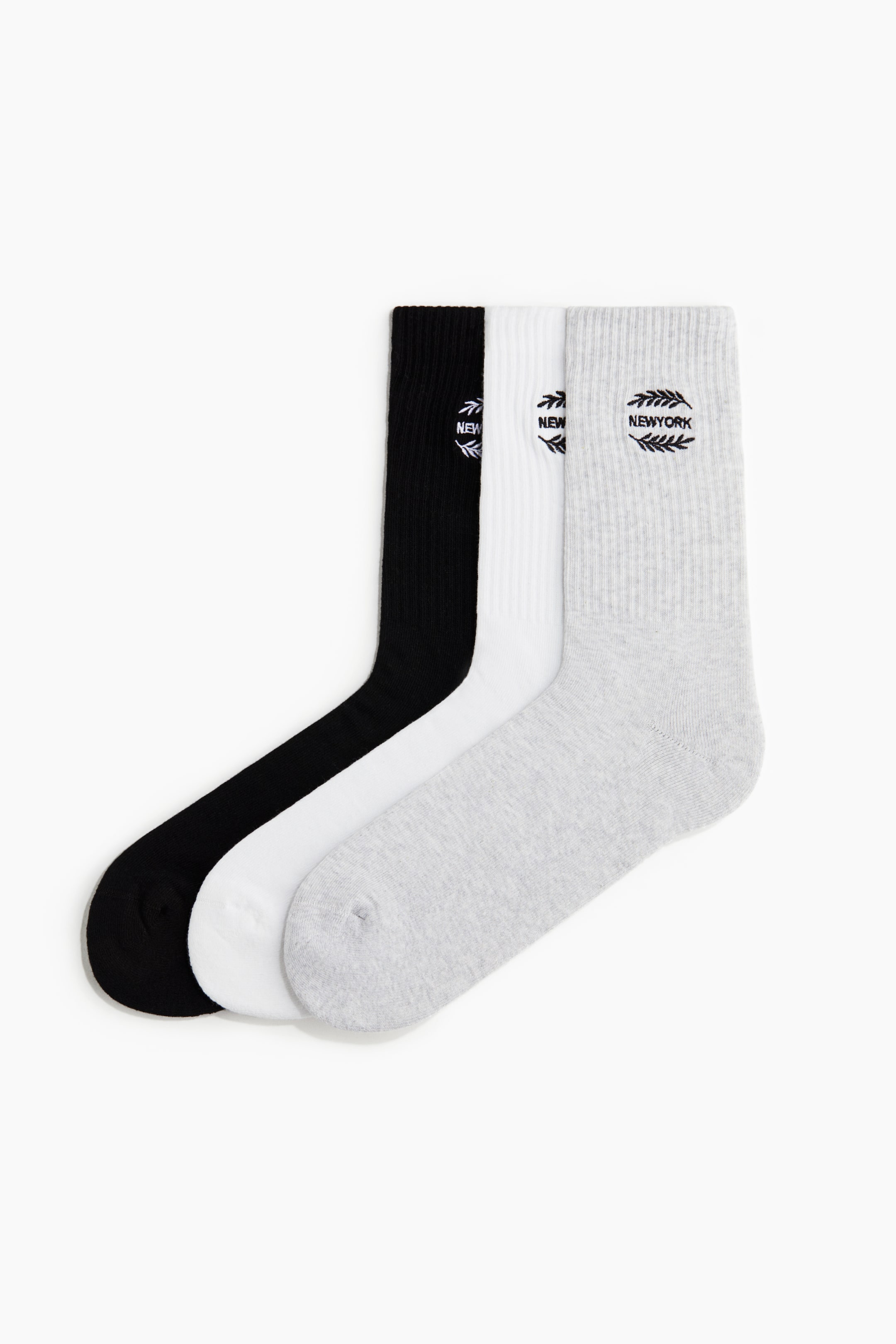 3-pack Socks with Motif