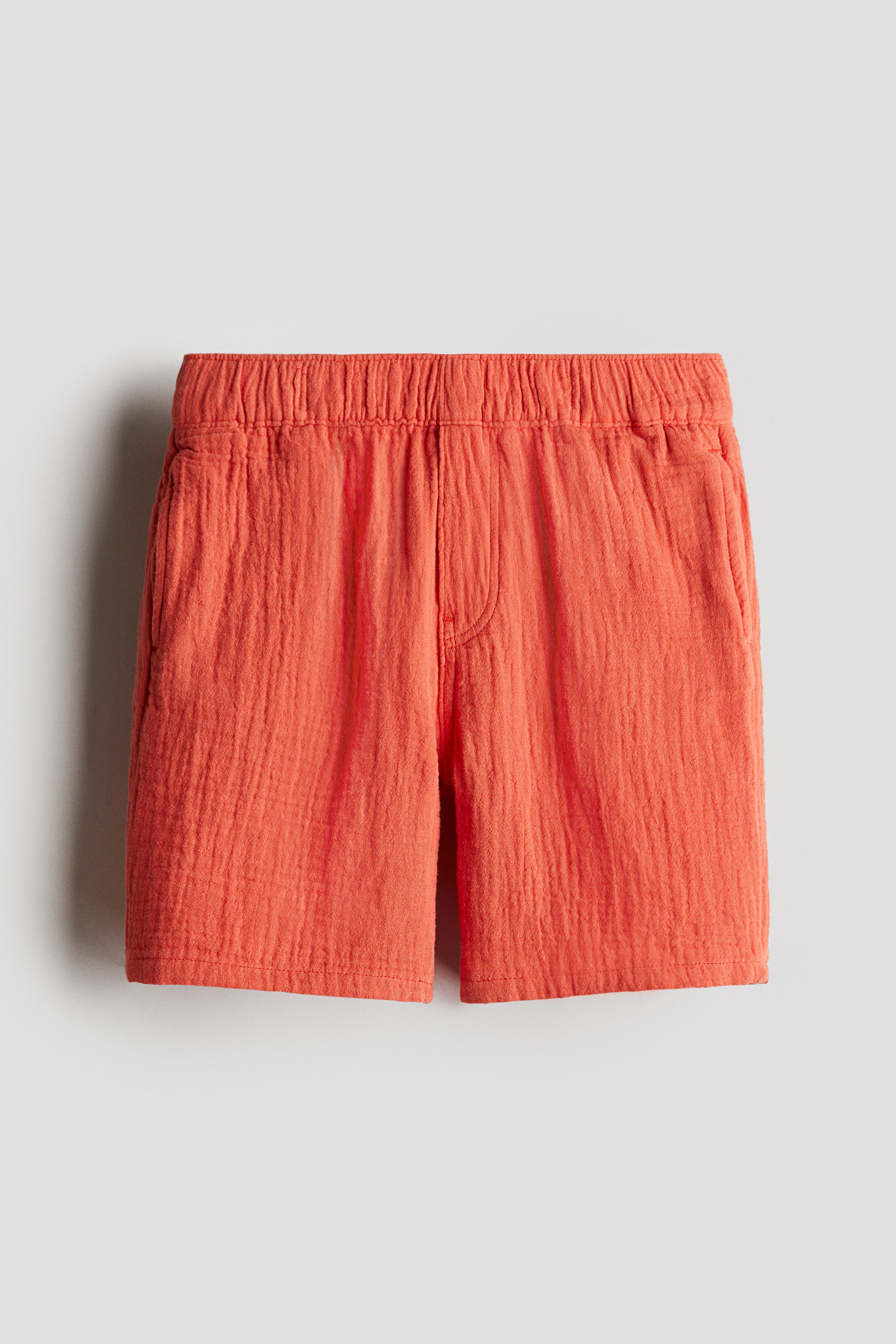 Muslin shorts - Orange/Light turquoise/Yellow/Striped