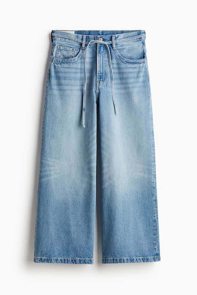 Wide Jeans - Azul denim/Negro - 1