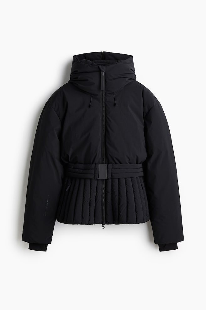 Vattert skijakke med ThermoMove™ - Sort/Auberginelilla/Snøhvit - 1