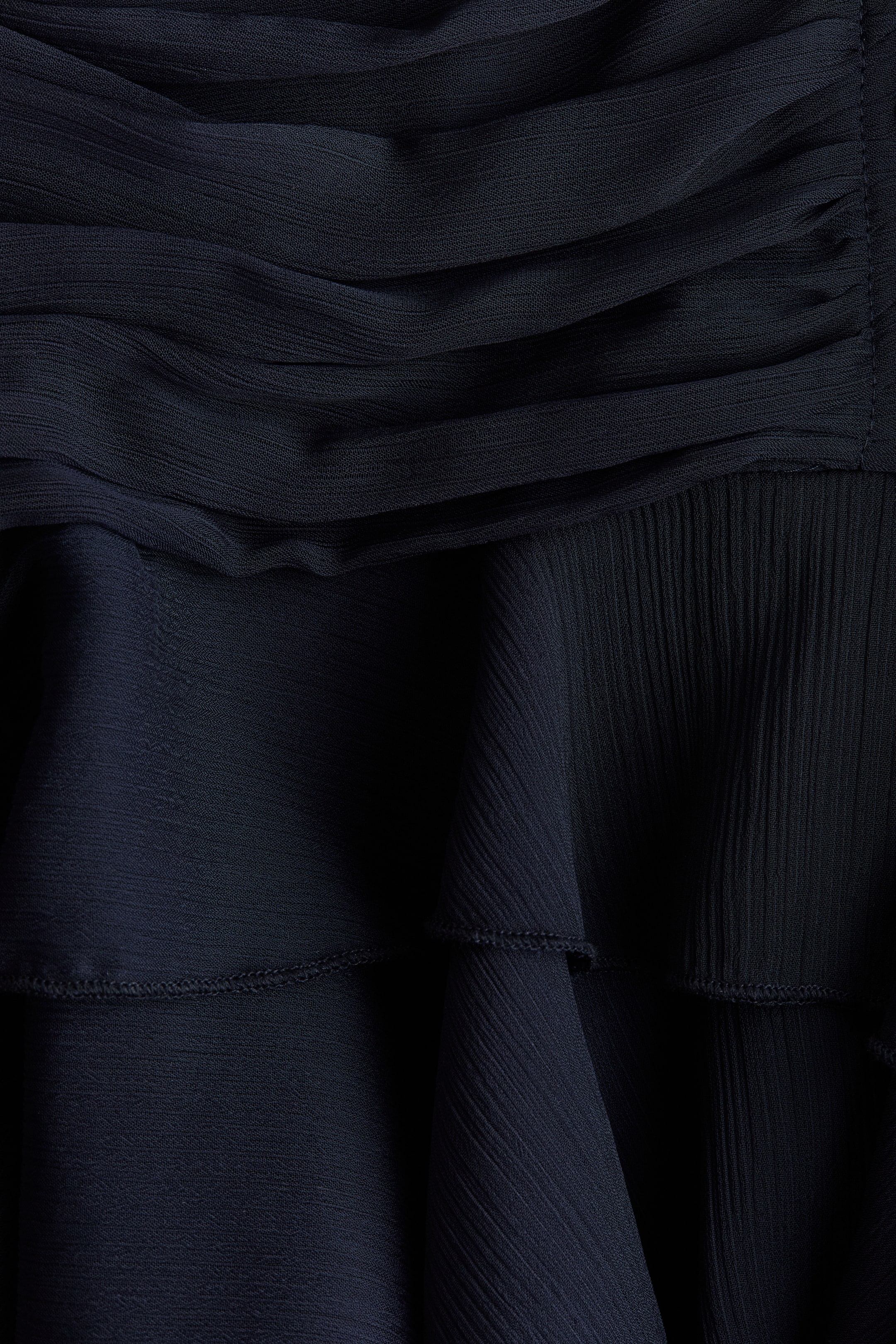 Draped Chiffon Strappy Dress