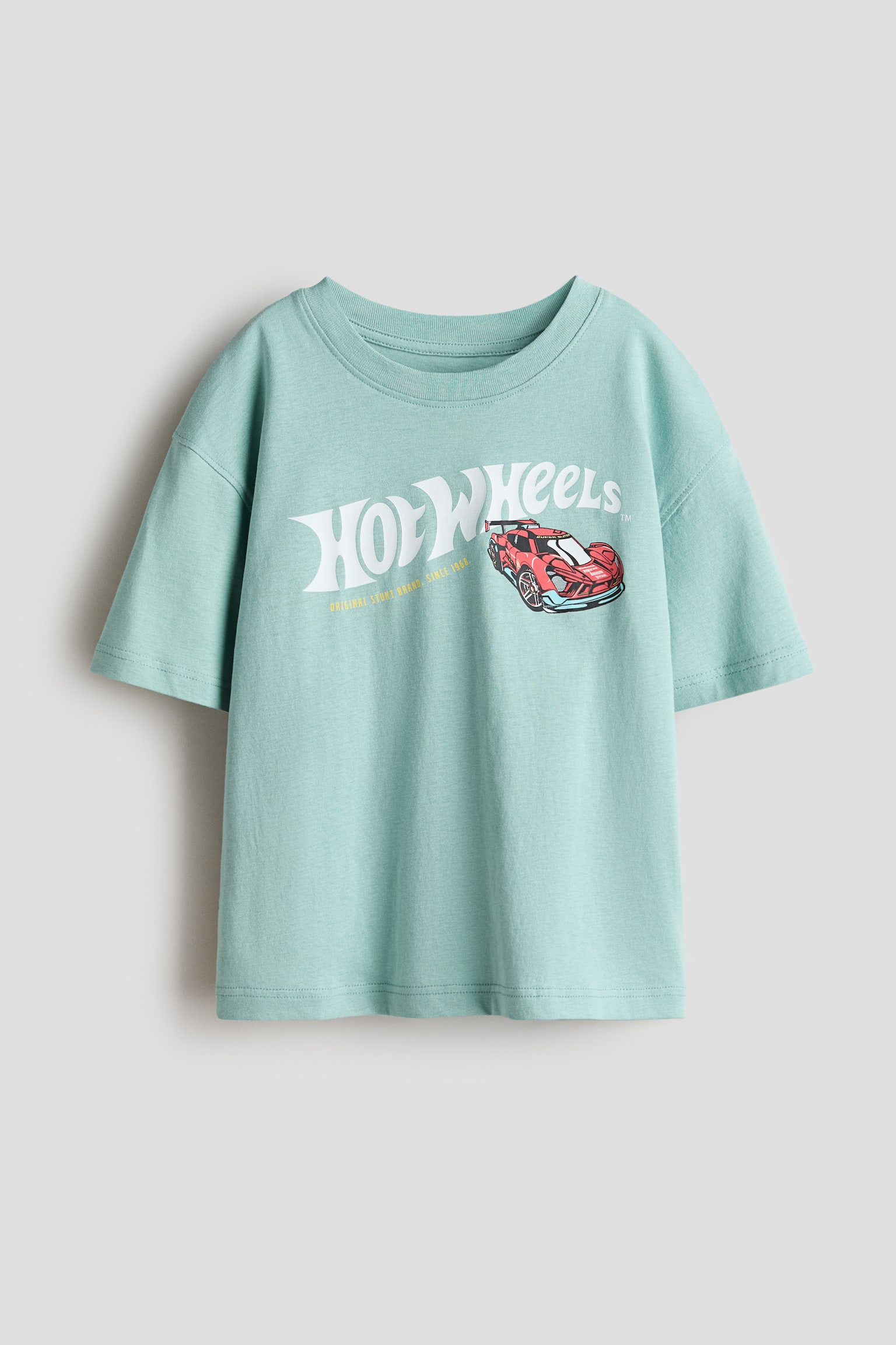Printed Cotton T-Shirt - Dusty turquoise/Hot Wheels/Cream/Marvel Comics/Green/Snoopy
