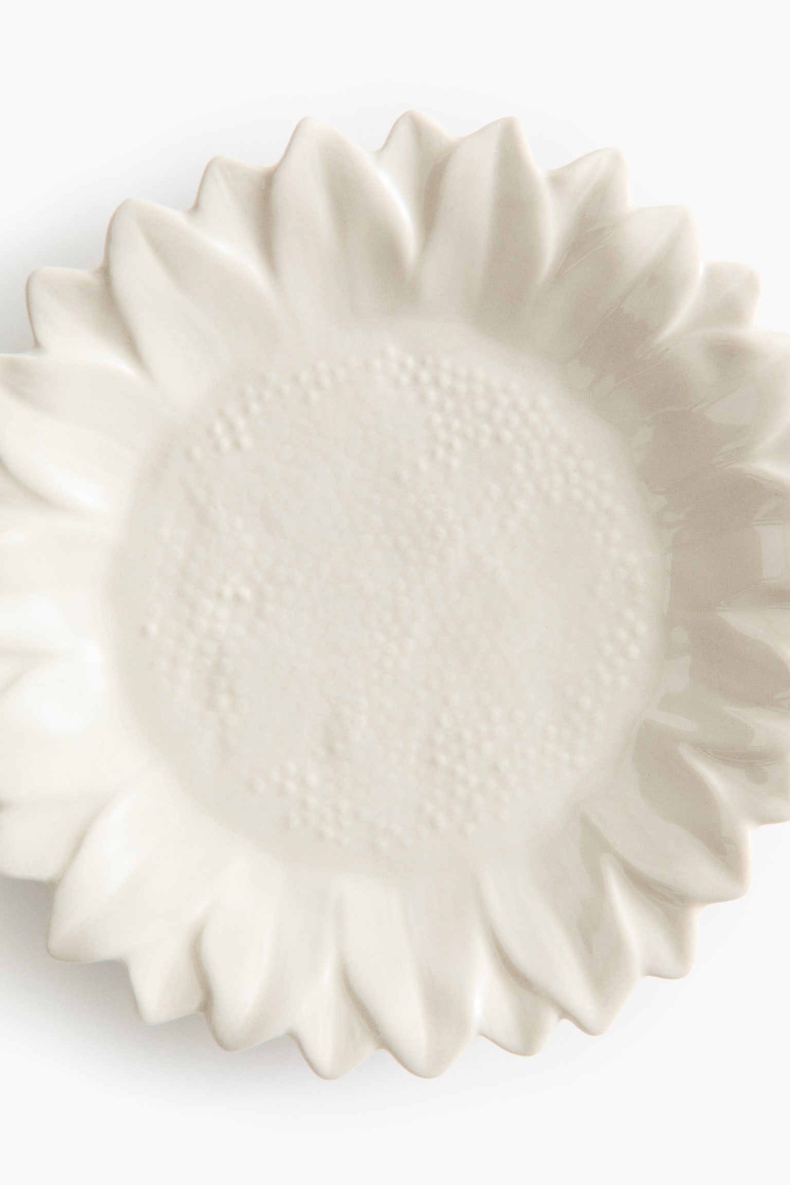 צלחת בינונית בצורת חמנייה - בז' בהיר/צהוב/כתום/צהוב/ירוק - 4