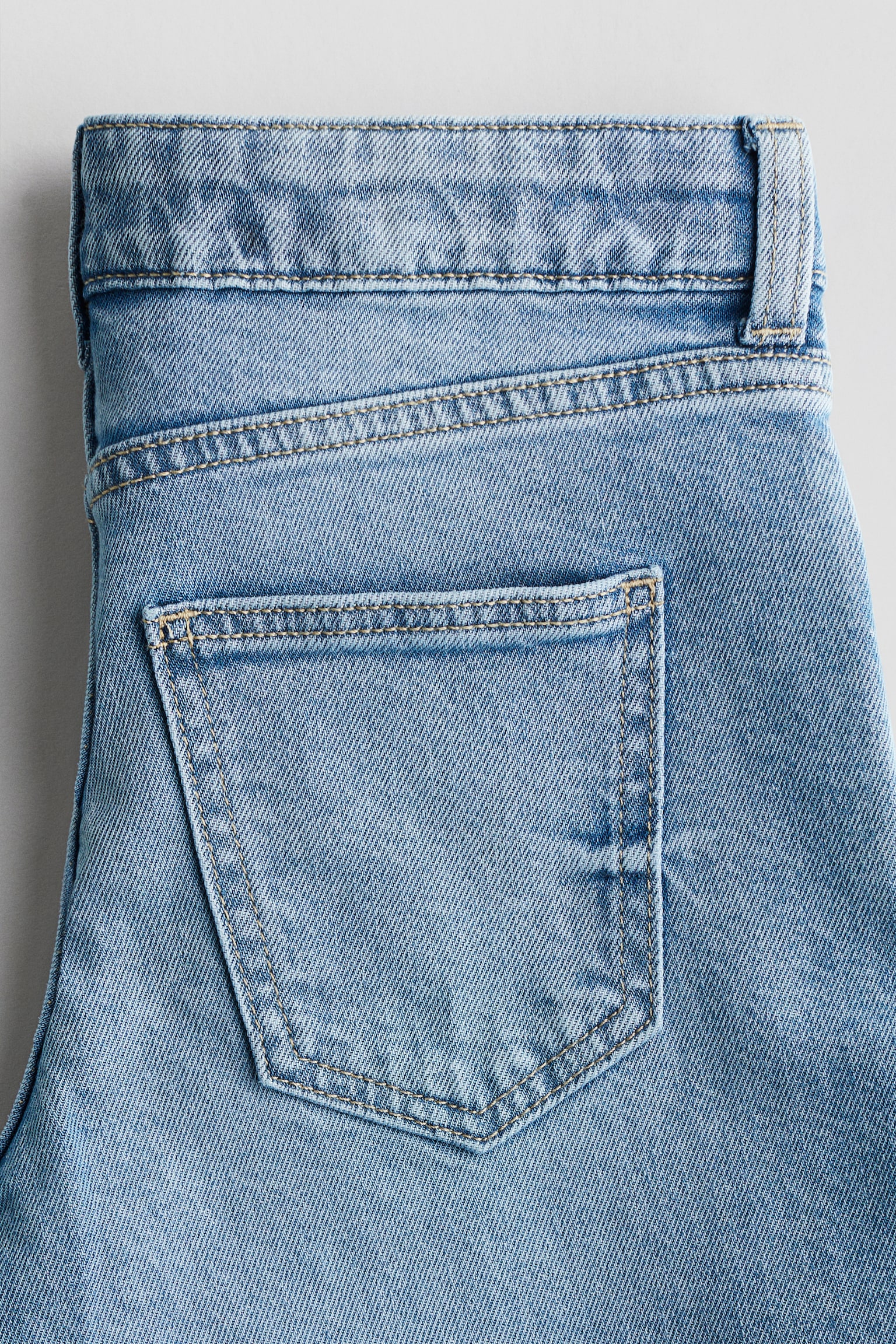 Relaxed Wide Leg Jeans - Denim blue/Bow/Light denim blue - 4