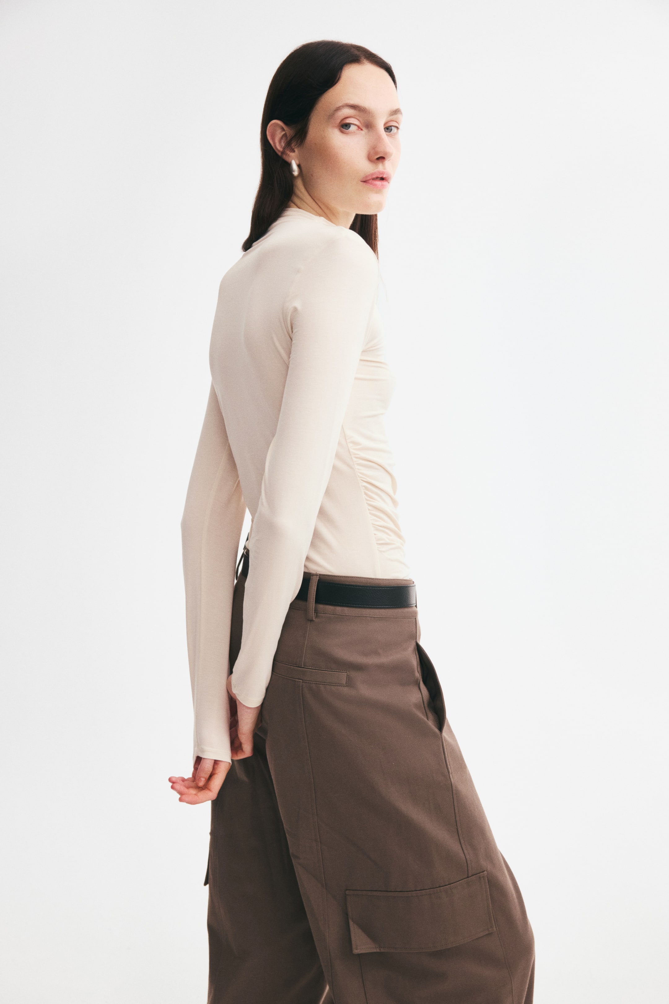 Draped Modal Top