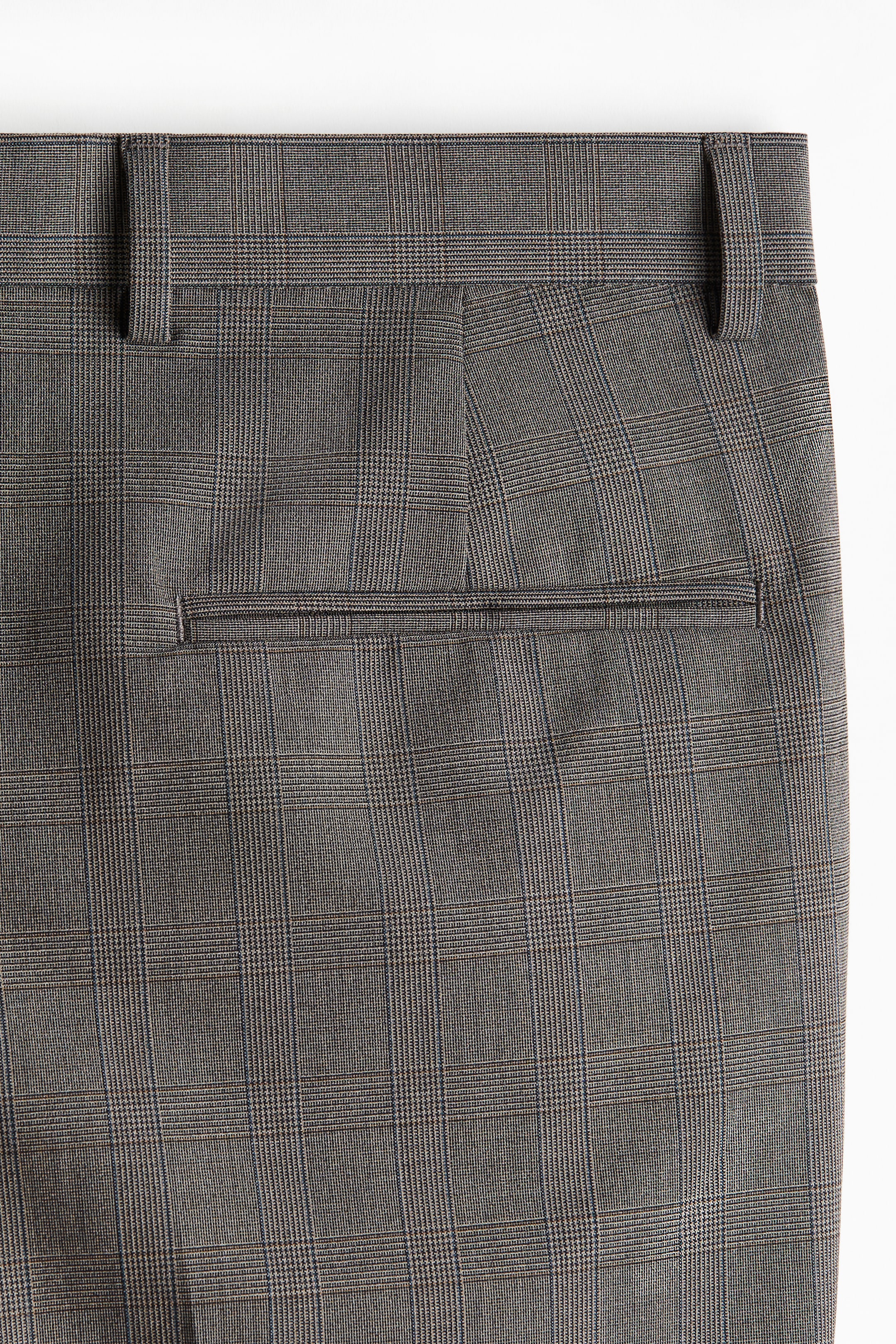 Slim Fit Suit trousers - Brown/Checked - Men | H&M GB 5