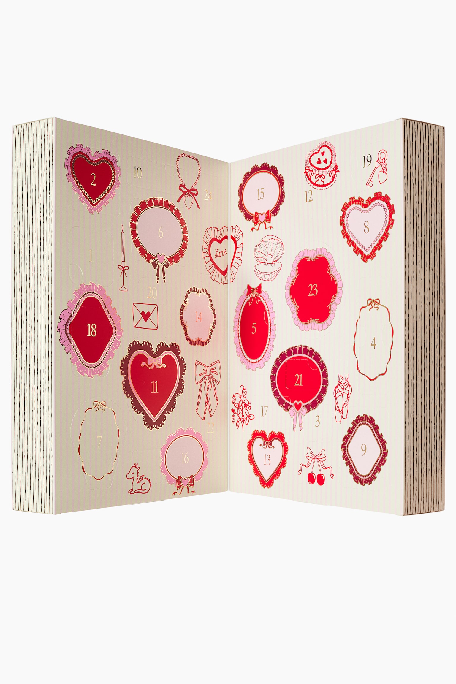 H&M 24-Day Beauty Advent Calendar, цвет: Розовый / Красный — фото 3