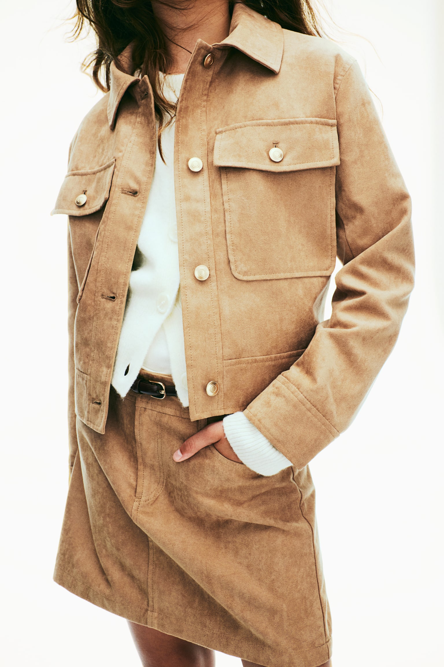 Napped jacket - Beige - 6