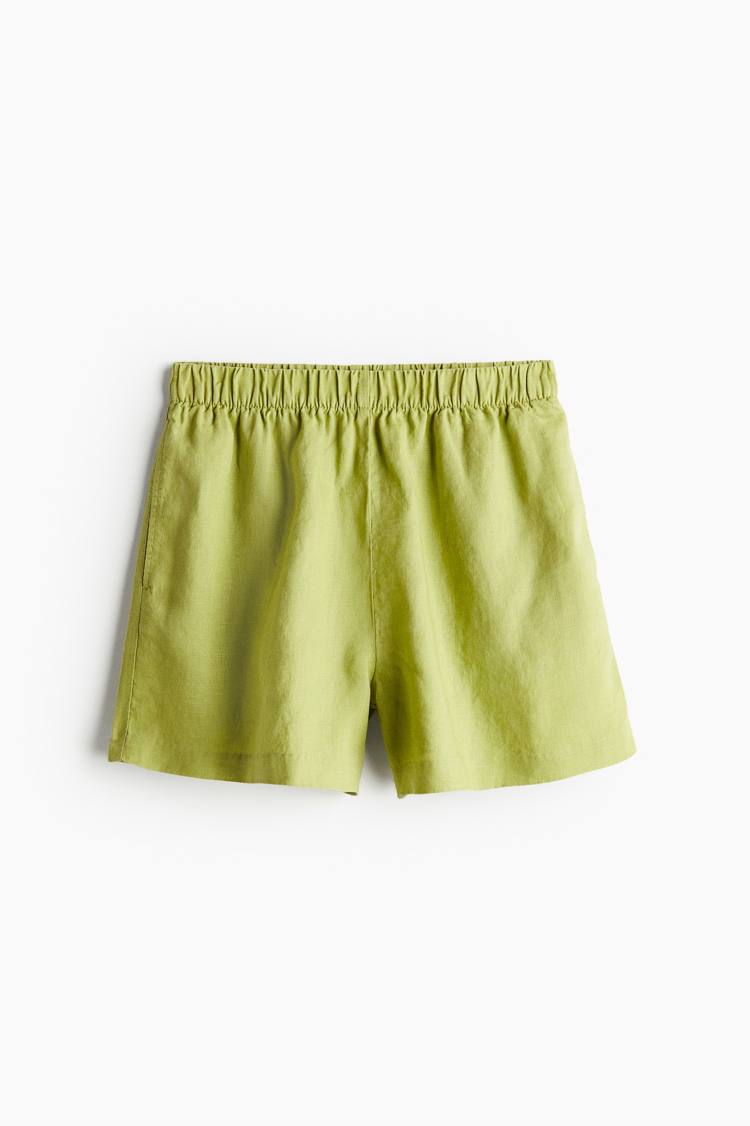 Pull-on-Shorts aus Leinen - Grün/Naturweiß/Schwarz/Blau/Gestreift - 2