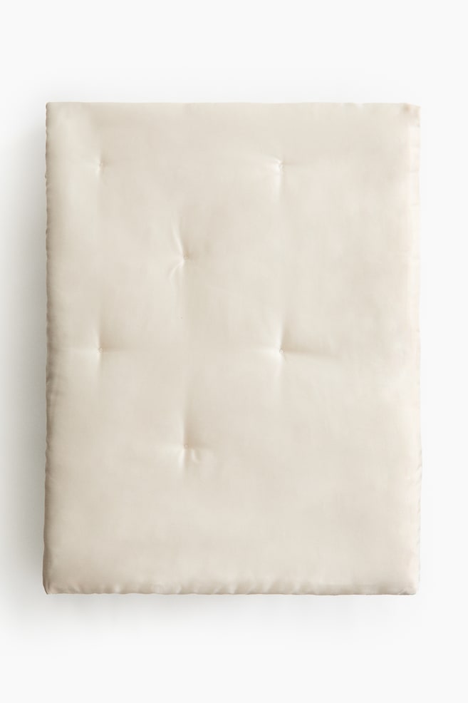 Lyocell bedspread - Light beige/Powder pink - 1