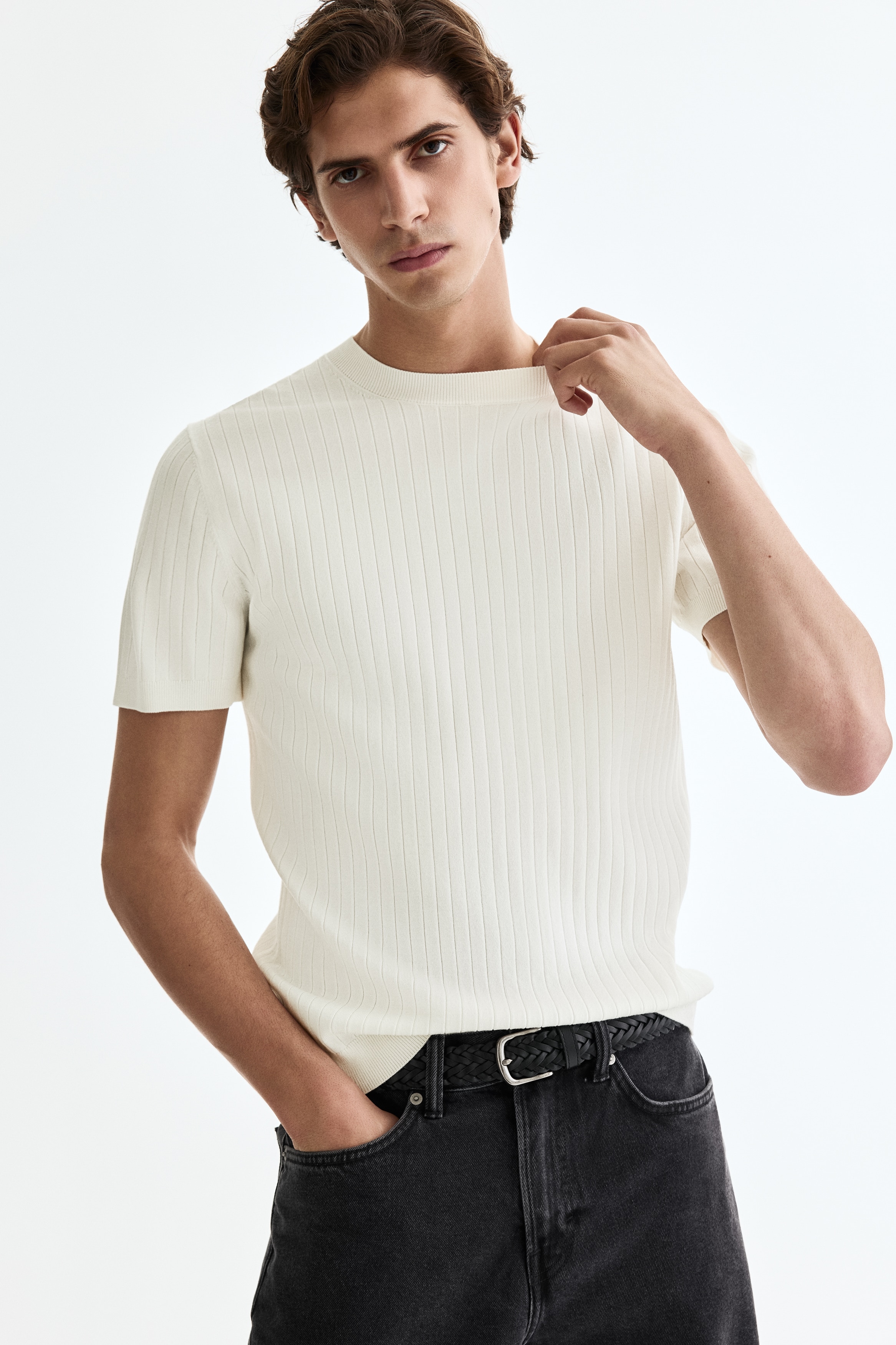 Slim-Fit Knit T-Shirt from H&M - $29.99