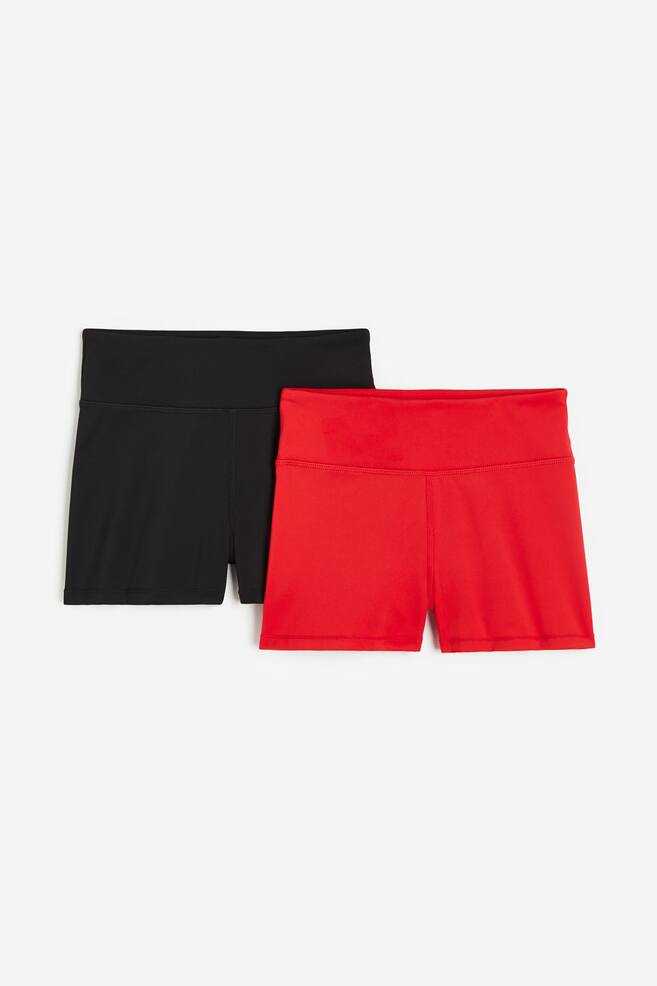 2-pack short cycling shorts - Bright red/Black/Black/Turquoise/Pink - 2