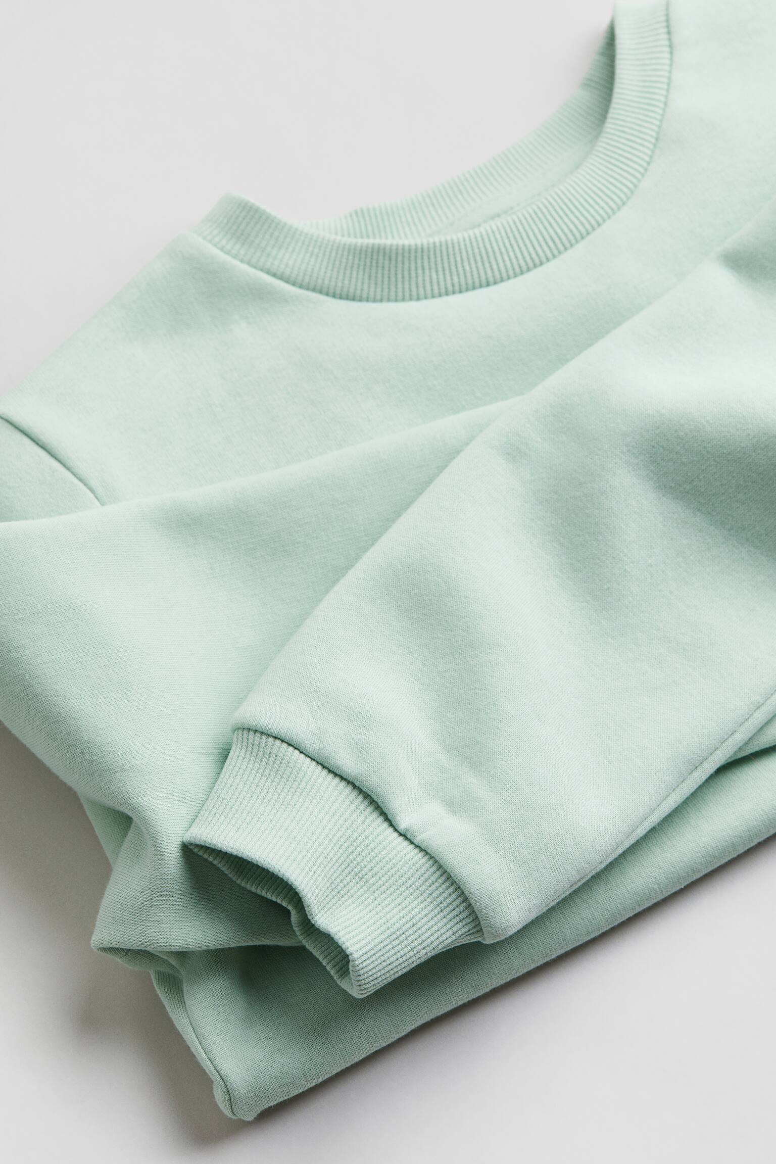 Crew Neck Sweater - Pastel green/Black/Light beige/White/Stripe/White/Ecru - 5