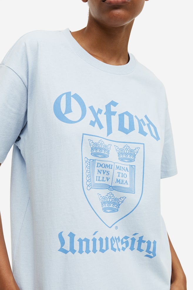 Oversized printed T-shirt - Light blue/Oxford University/Black/Kurt Cobain/Dark grey/Grateful Dead/Black/Wednesday - 3
